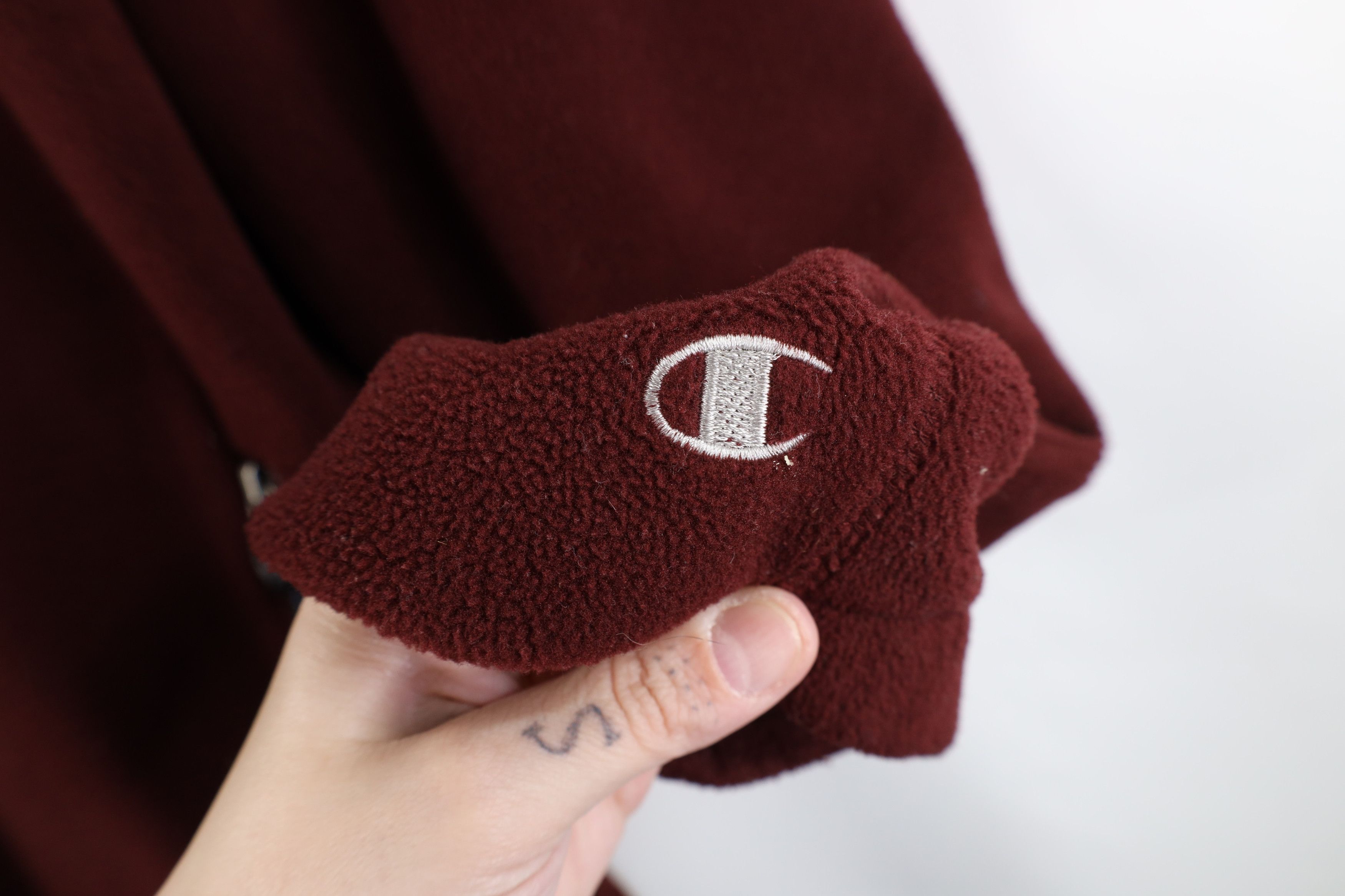 Champion × Vintage Vintage 90s Champion Heavyweight Fleece Pullover Sweater Size US XL / EU 56 / 4 - 4 Thumbnail