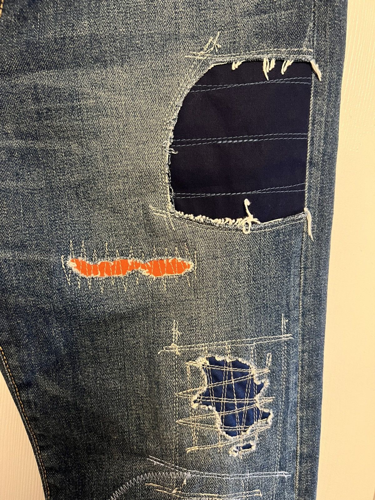 Comme des Garcons Junya Watanabe Commes Des Garçons Patchwork Jeans Brand New Size US 34 / EU 50 - 4 Thumbnail