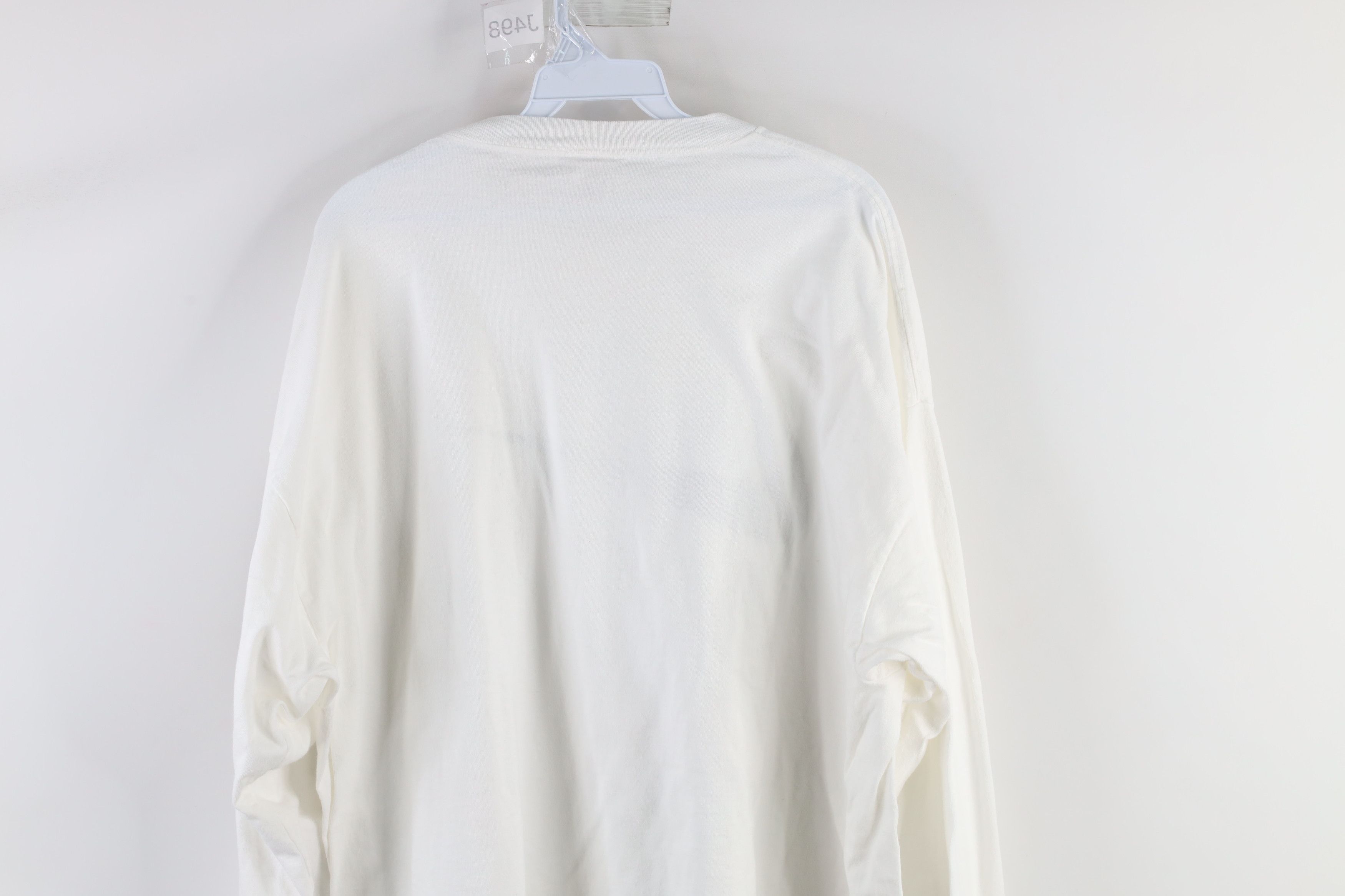 Nike × Vintage Vintage 90s Nike Travis Scott Big Swoosh Long Sleeve T-Shirt Size US XXL / EU 58 / 5 - 9 Thumbnail