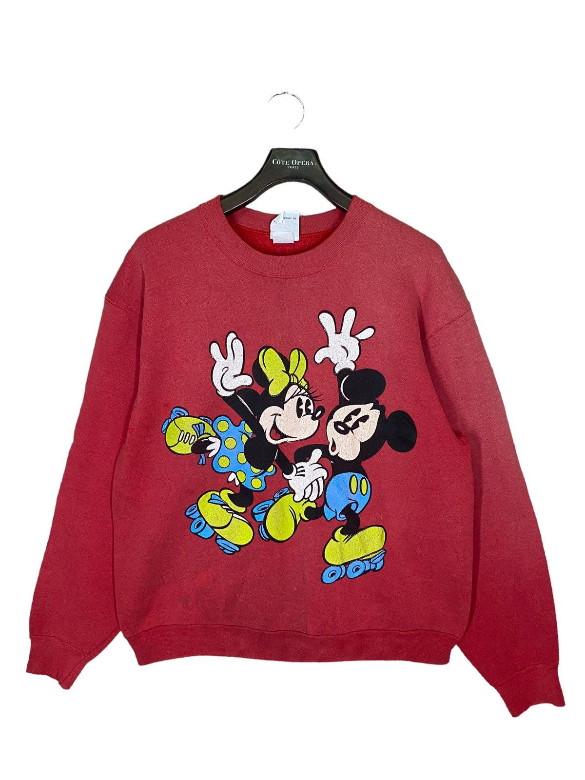 Disney × Mickey & Co. × Mickey Mouse ‼️VINTAGE MICKEY AND MINNE SWEATSHIRT CREWNECK SUNFADED ‼️ Size US L / EU 52-54 / 3 - 1 Thumbnail