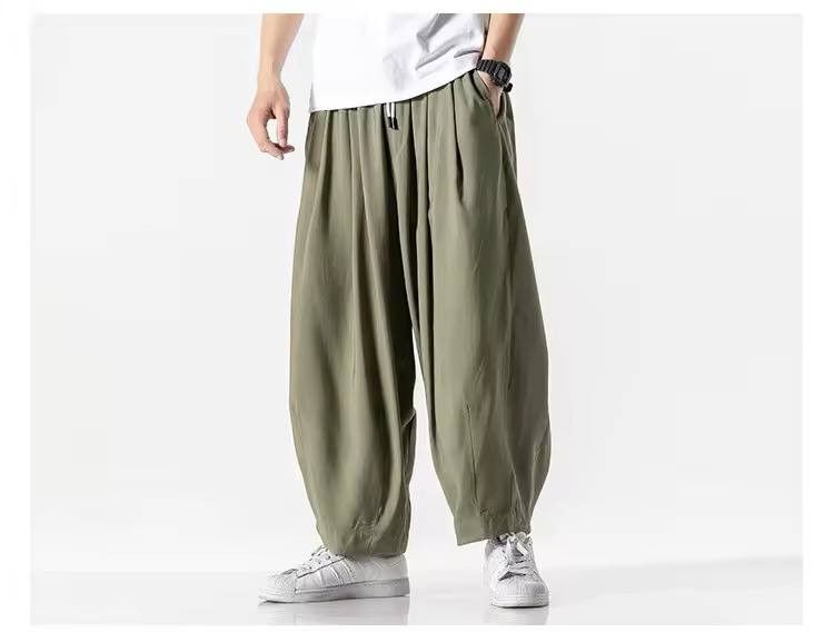 Japanese Brand × Vintage monochrome casual wide leg pants Size US 36 / EU 52 - 2 Thumbnail