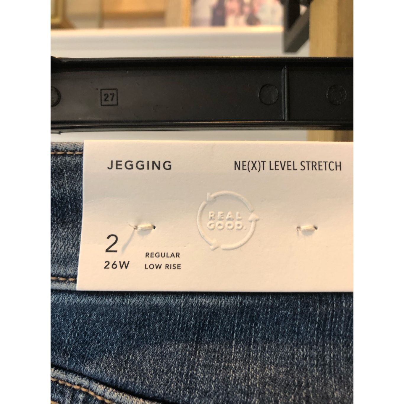 American Eagle Outfitters American Eagle Women’s Blue Ripped Style Jeggings Next Level Size 26" / US 2 / IT 38 - 4 Thumbnail