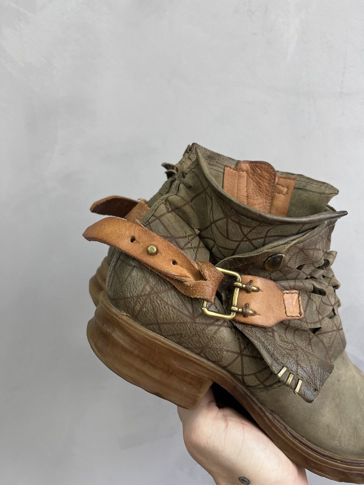 A.S.98 Vintage ankle belted A.S. 98 leather boots Size US 7.5 / EU 40-41 - 6 Thumbnail
