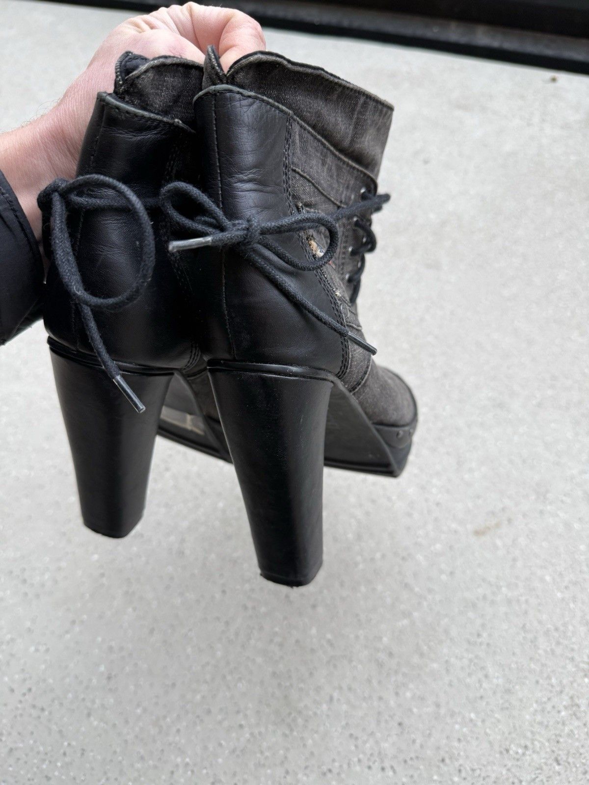 Diesel Vintage 2000s Y2k Diesel Heels Shoes Denim Style Rare Size US 8.5 / IT 38.5 - 13 Thumbnail