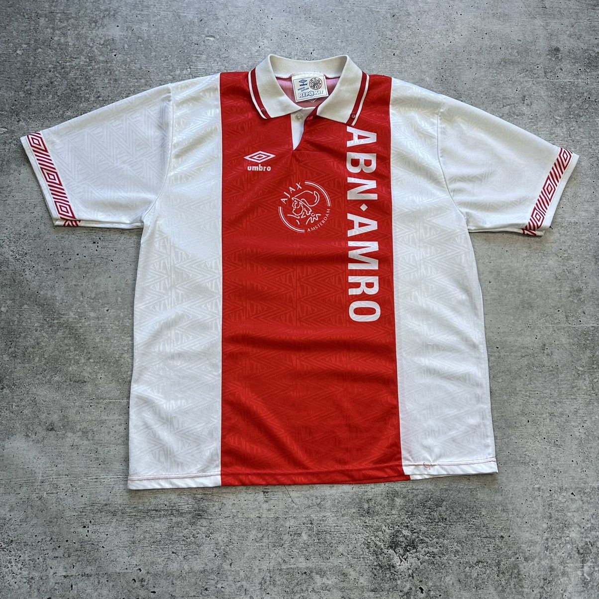 Umbro Vintage Umbro Ajax 1991-1993 Soccer Jersey Size US XL / EU 56 / 4 - 1 Thumbnail
