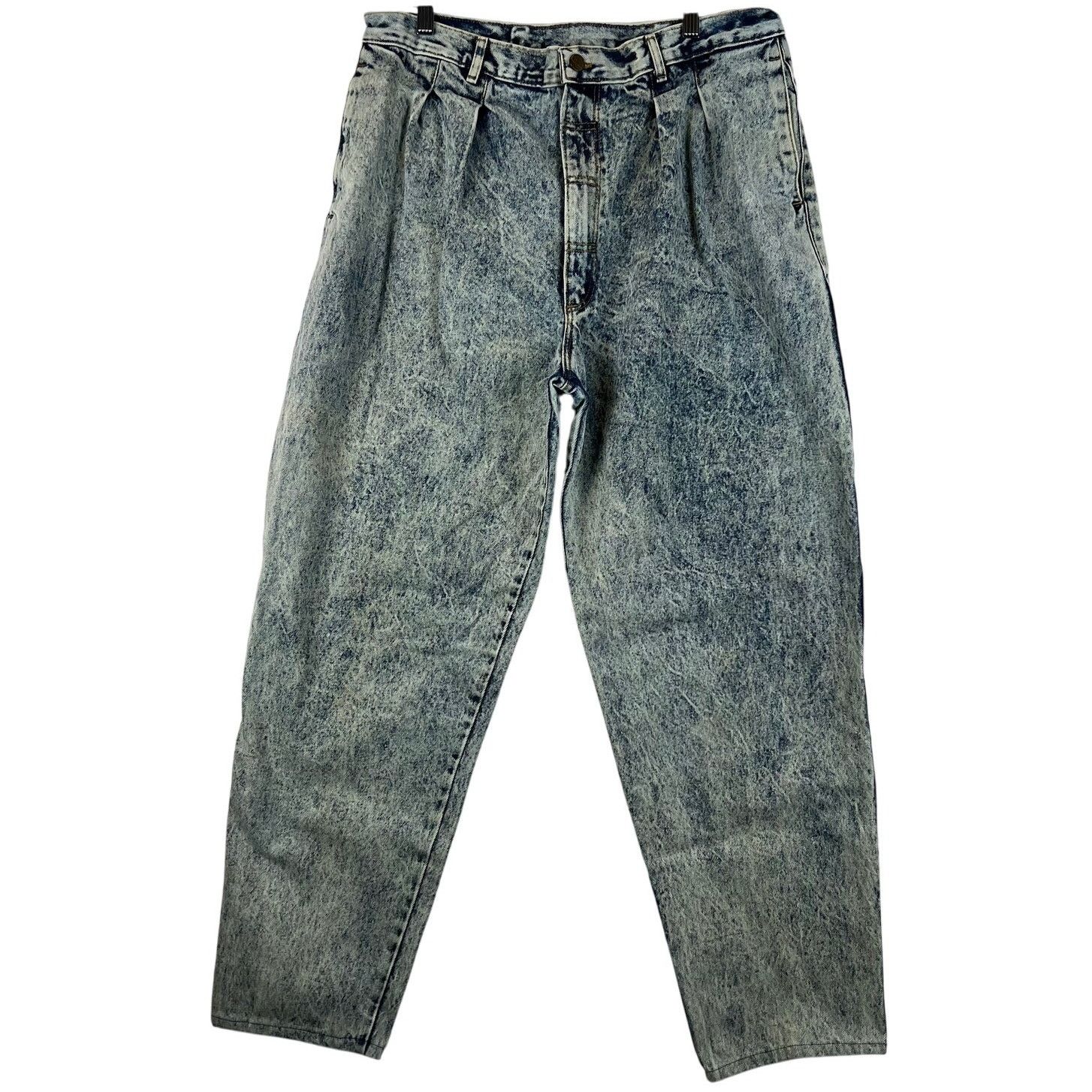 Other Vintage Cotler Jeans Mens 34x30 Acid Wash 80s Jeans Pleated Size US 34 / EU 50 - 1 Thumbnail