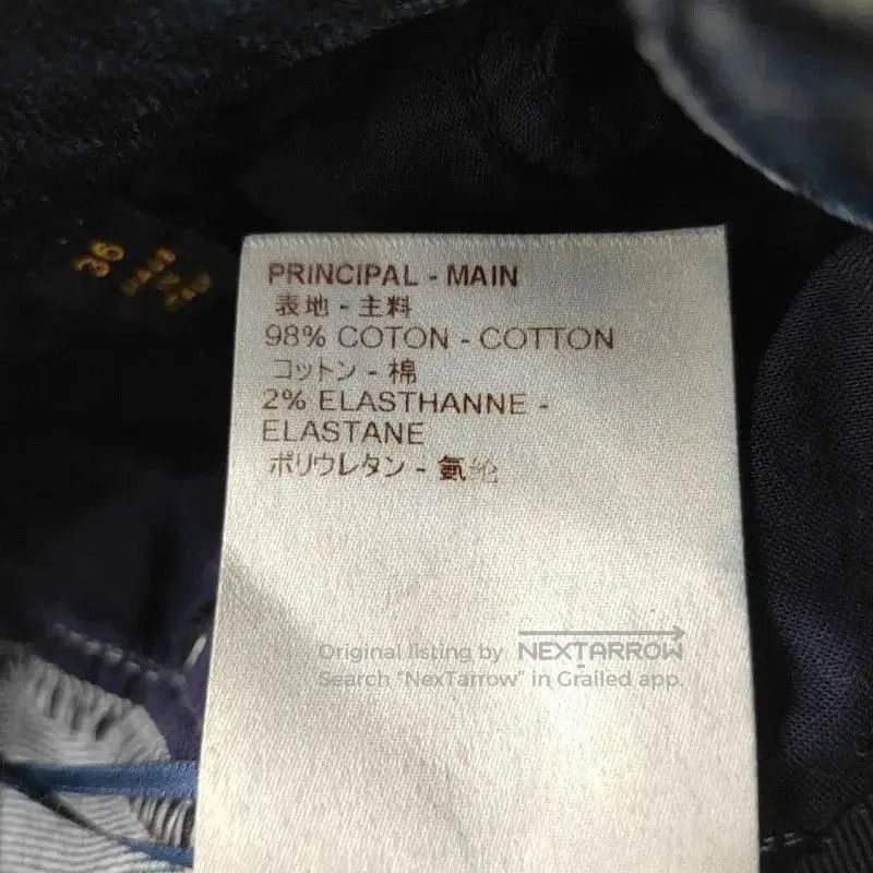 Louis Vuitton Louis Vuitton Women's Dark Blue Cotton Jeans . Size 23" - 3 Thumbnail