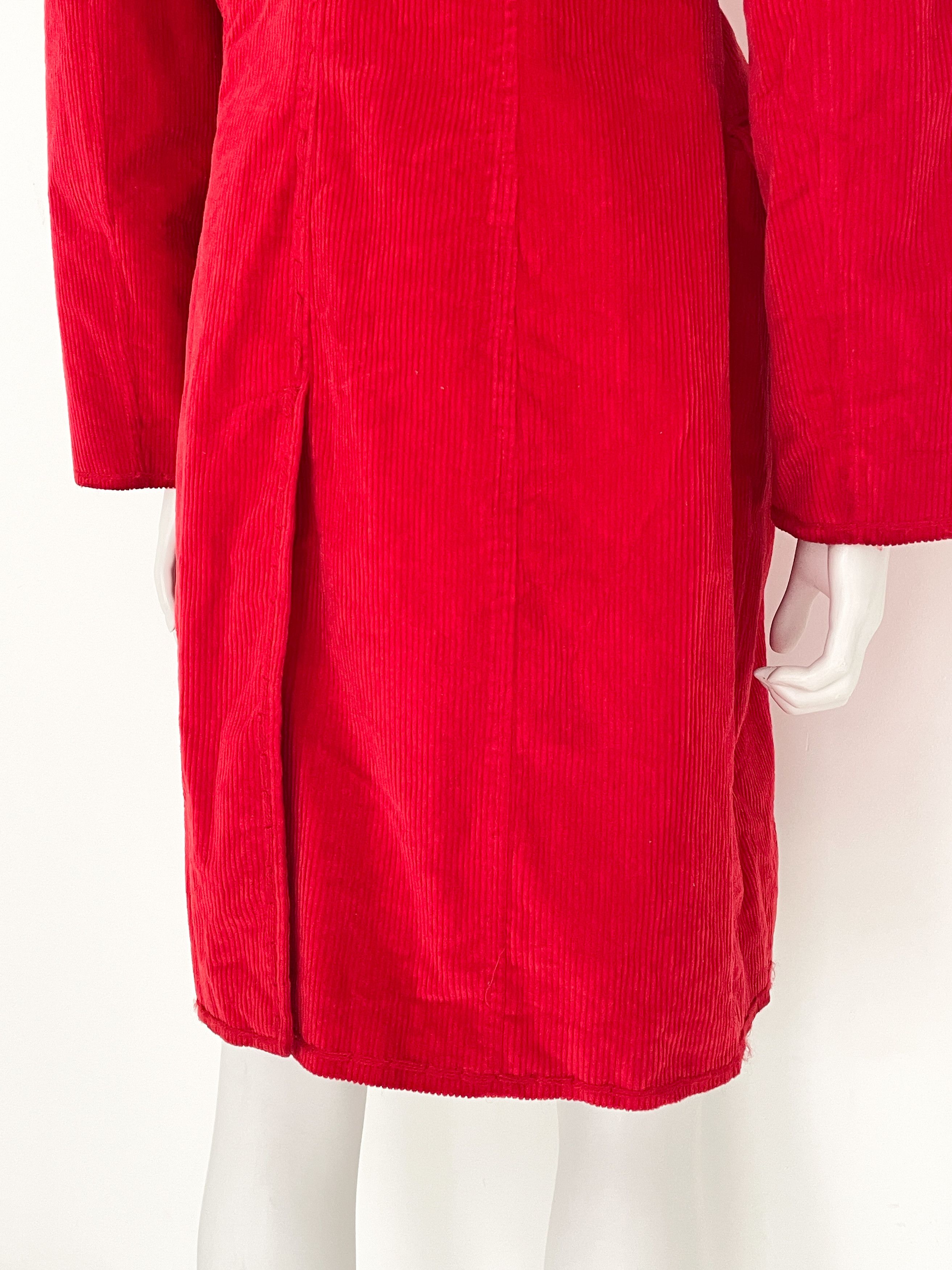 Moschino red velvet coat Size M / US 6-8 / IT 42-44 - 5 Thumbnail