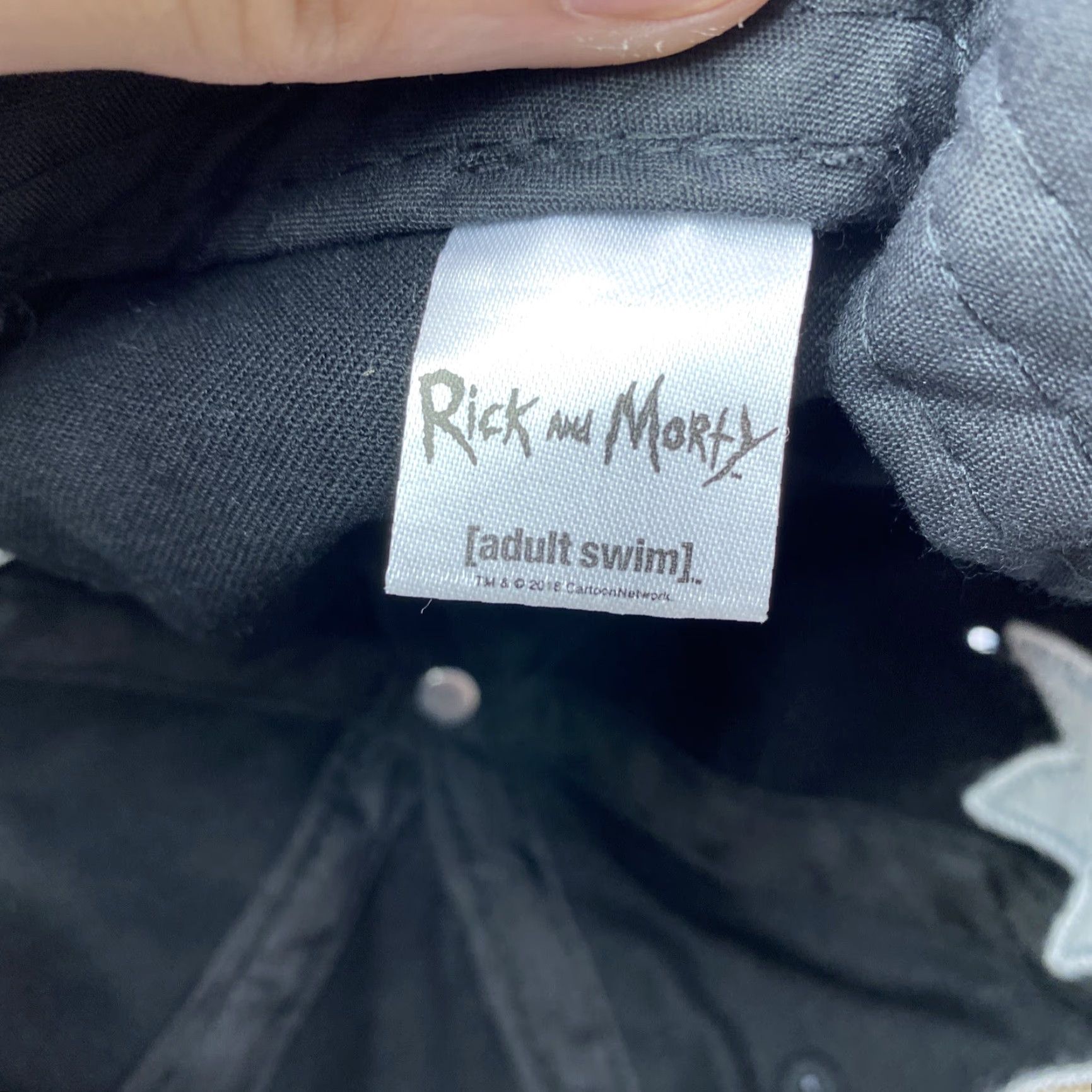 Vintage Rick and Morty Black Embroidered Strapback Hat Adult One Size Cartoon Nice Size ONE SIZE - 6 Thumbnail
