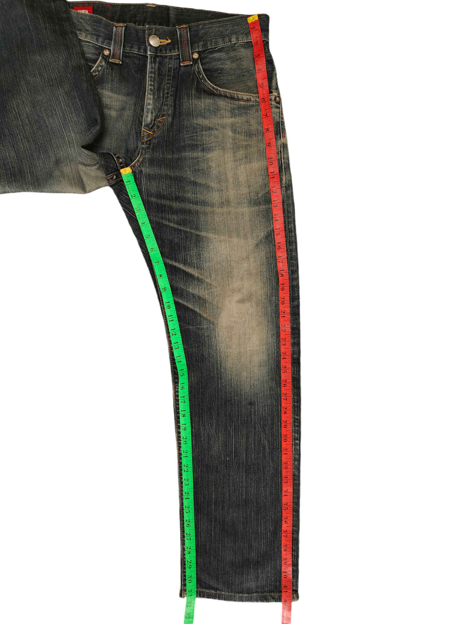Number (N)ine × Undercover Vintage Edwin Blue Trip Clawmark Jeans Undercover Style Size US 32 / EU 48 - 7 Thumbnail