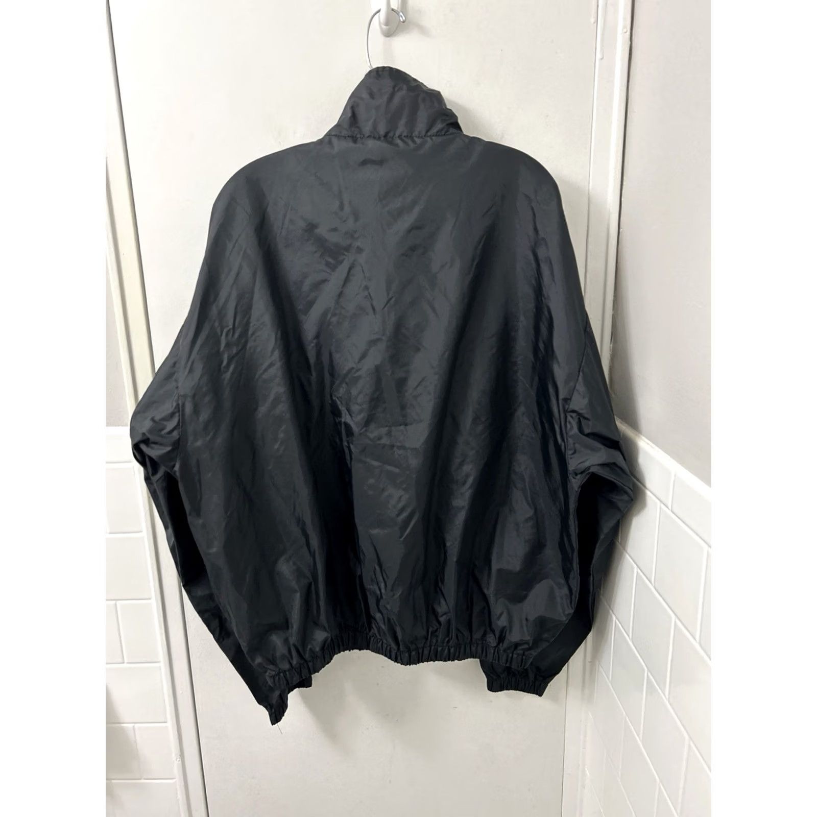 Vintage VINTAGE First Down Windbreaker Jacket Mens XL Black Full Zip" Size US XL / EU 56 / 4 - 6 Thumbnail