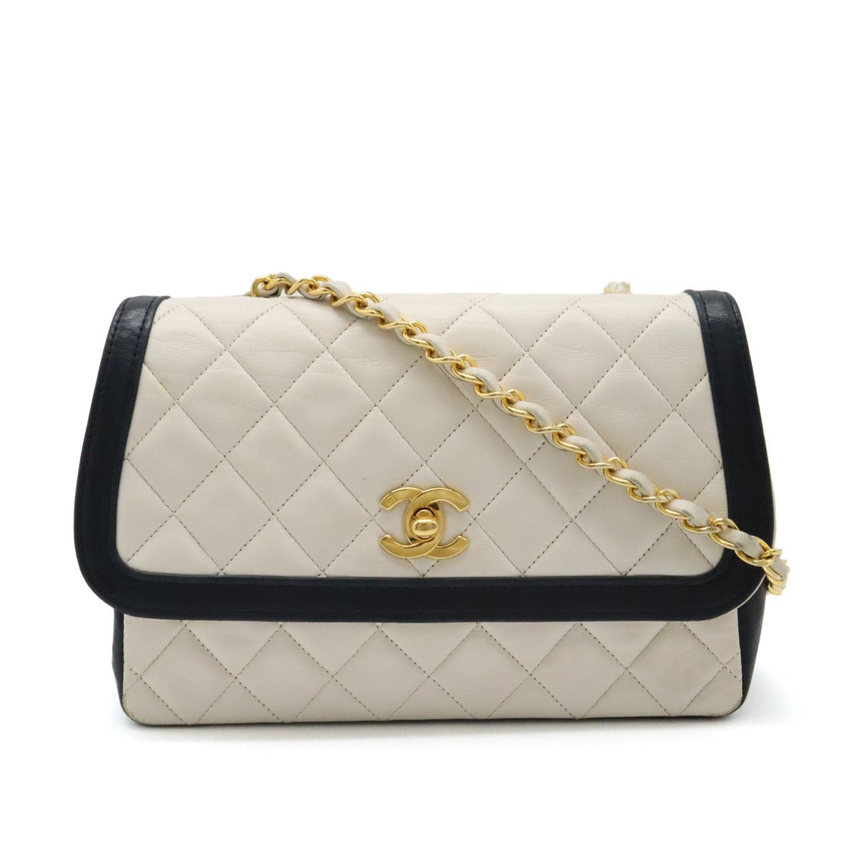 Chanel Chanel Chanel Leather Matelasse Coco Mark Chain Shoulder Bag Leather Shoulder Bag in Very Good Condition Size ONE SIZE - 1 Thumbnail