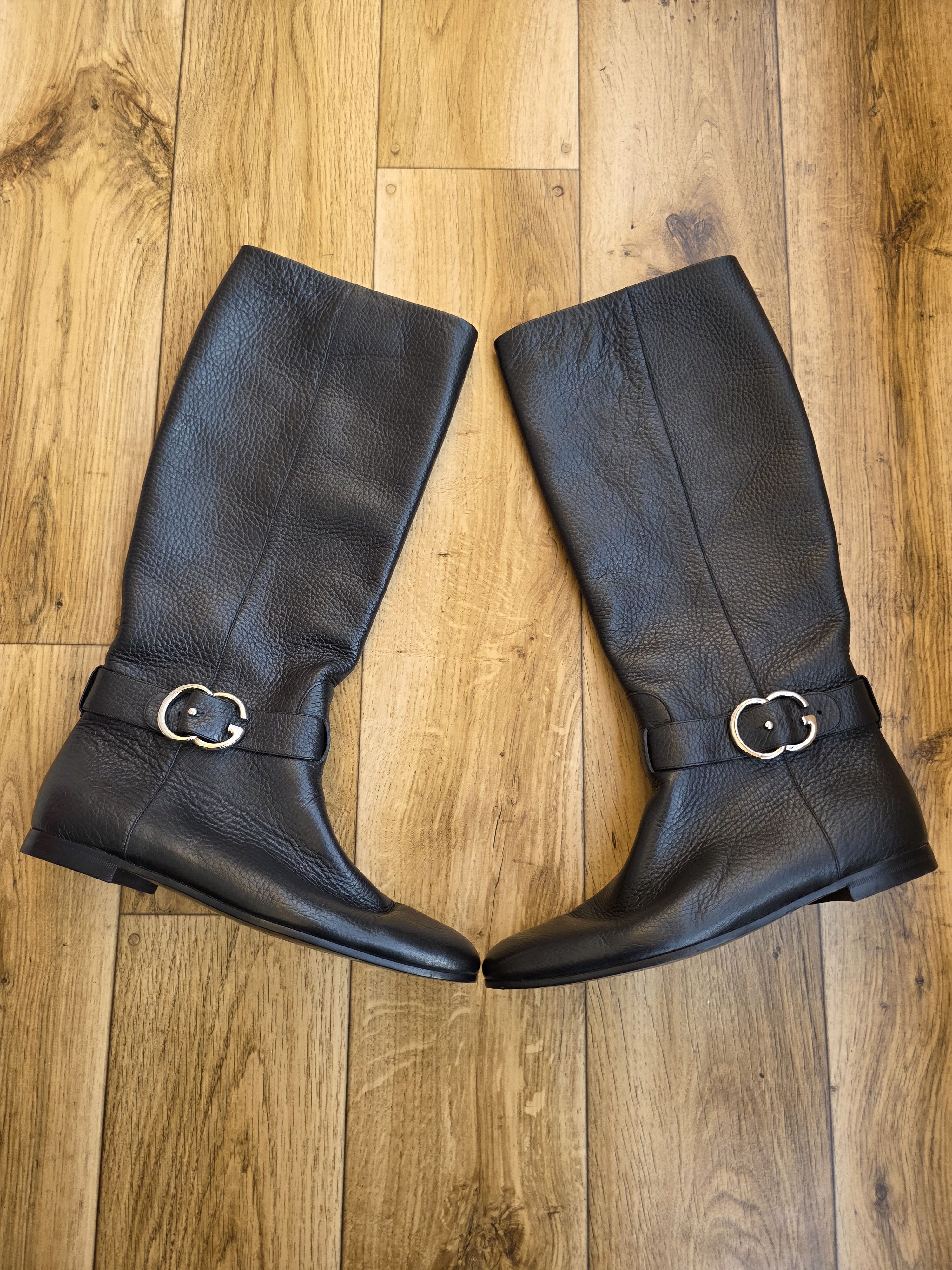 Gucci Gucci Leather Interlocking Double G Boots Size US 9 / IT 39 - 11 Thumbnail