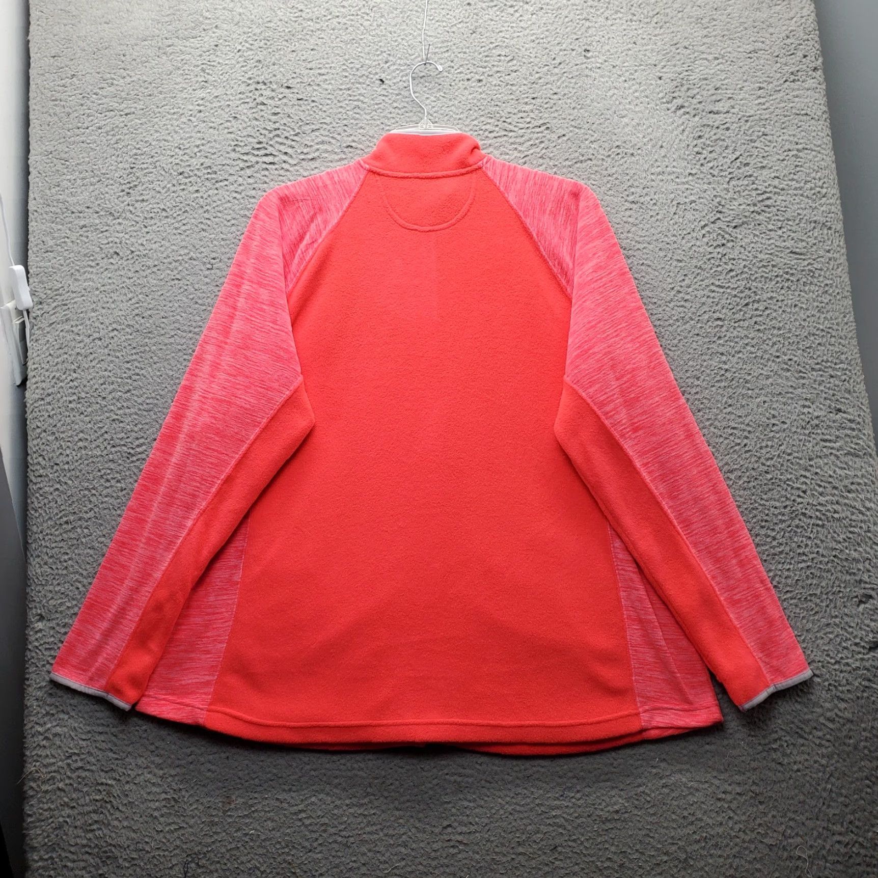 Tek Gear Tek Gear Fleece Activewear Jacket Womens 3X Pink Long Sleeve Mock Neck Full Zip Shirt Womens 3X Pink Size XXL / US 16-18 / IT 52-54 - 2 Thumbnail