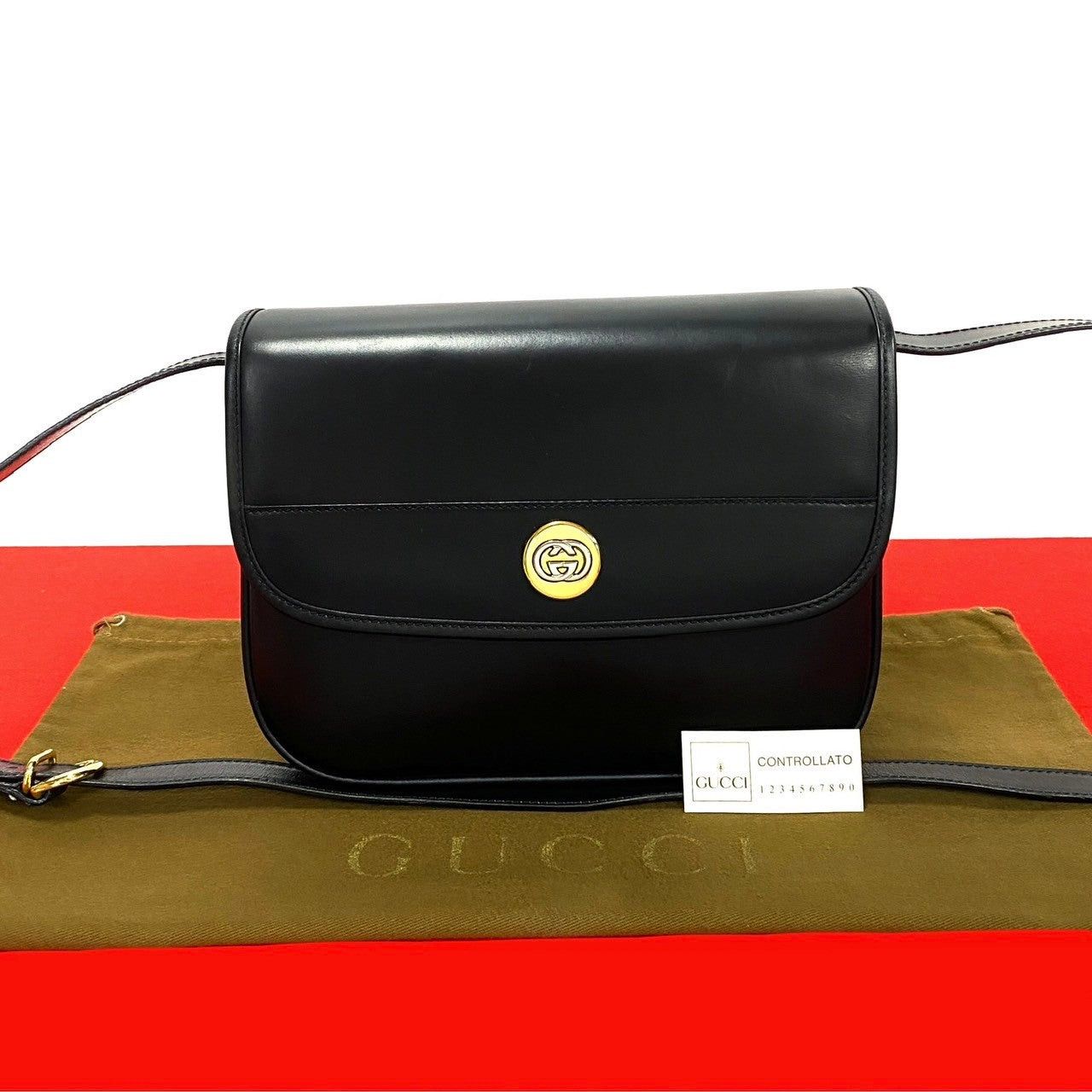 Gucci Gucci Shoulder Bag Black Leather Size ONE SIZE - 1 Thumbnail
