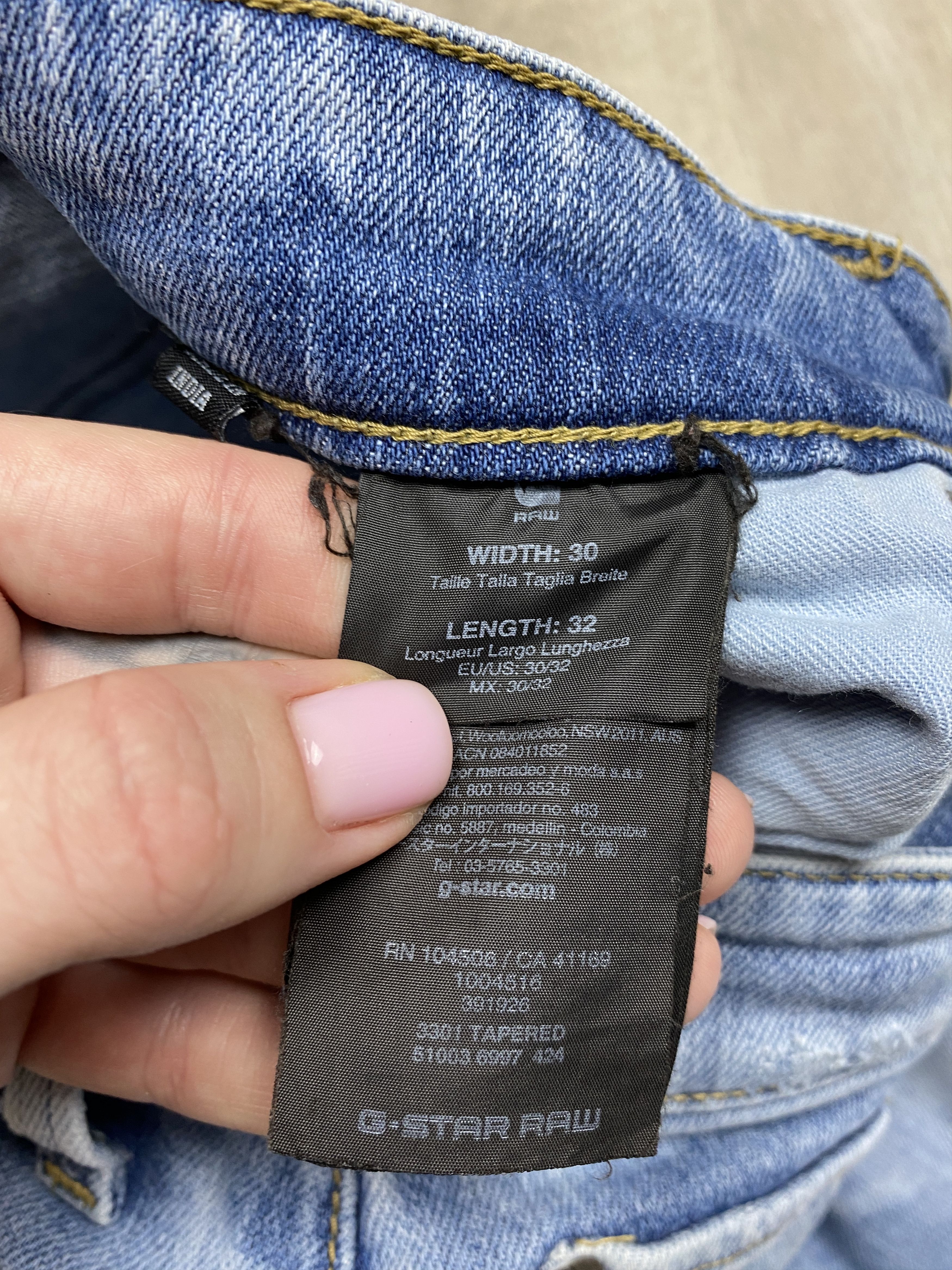 G-Star G Star Raw 3301 Vintage Mens Denim Pants Jeans Size US 30 / EU 46 - 7 Thumbnail