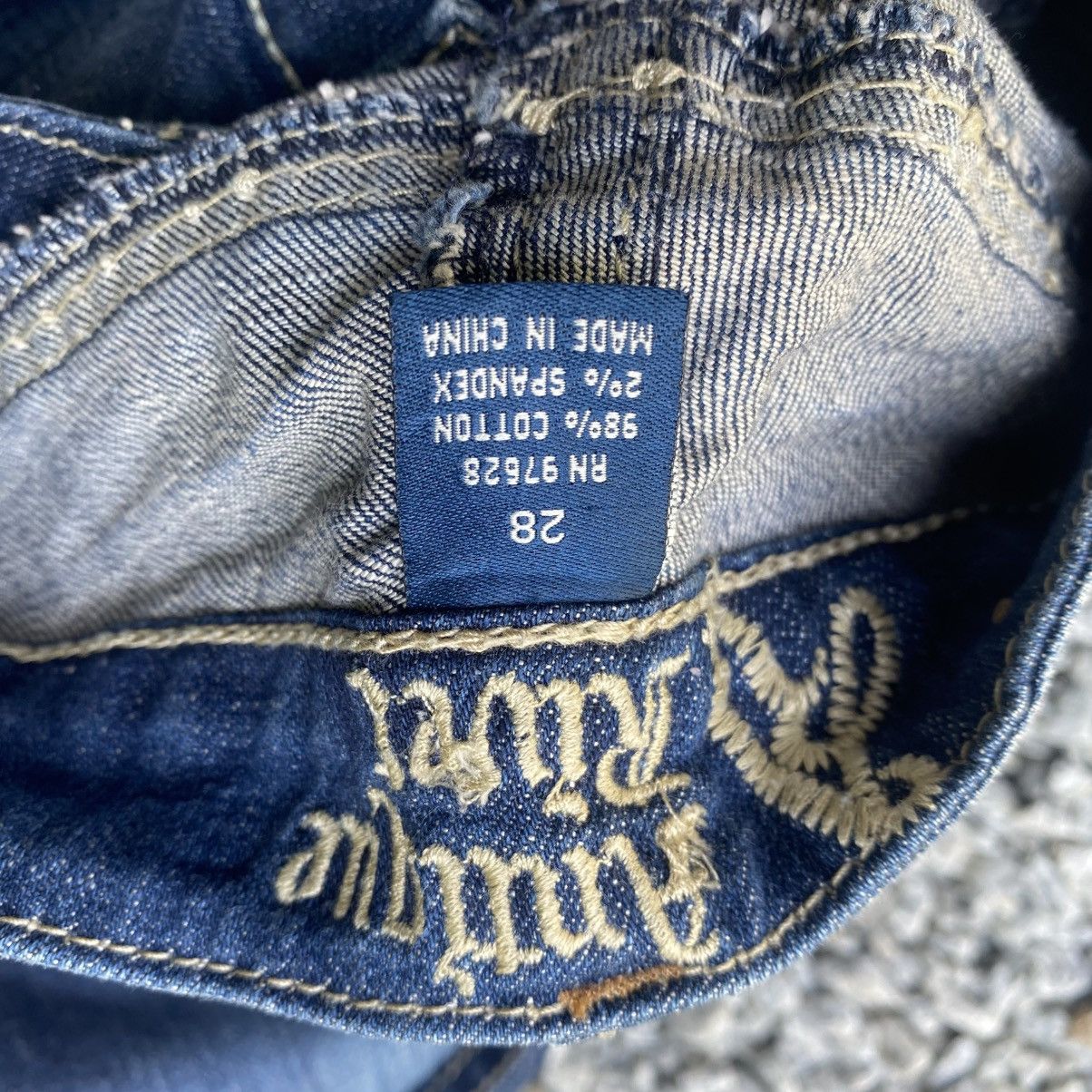 Seditionaries ANTIQUE RIVET STUDDED CROSS CH INSPIRED JEANS Size US 28 / EU 44 - 15 Thumbnail