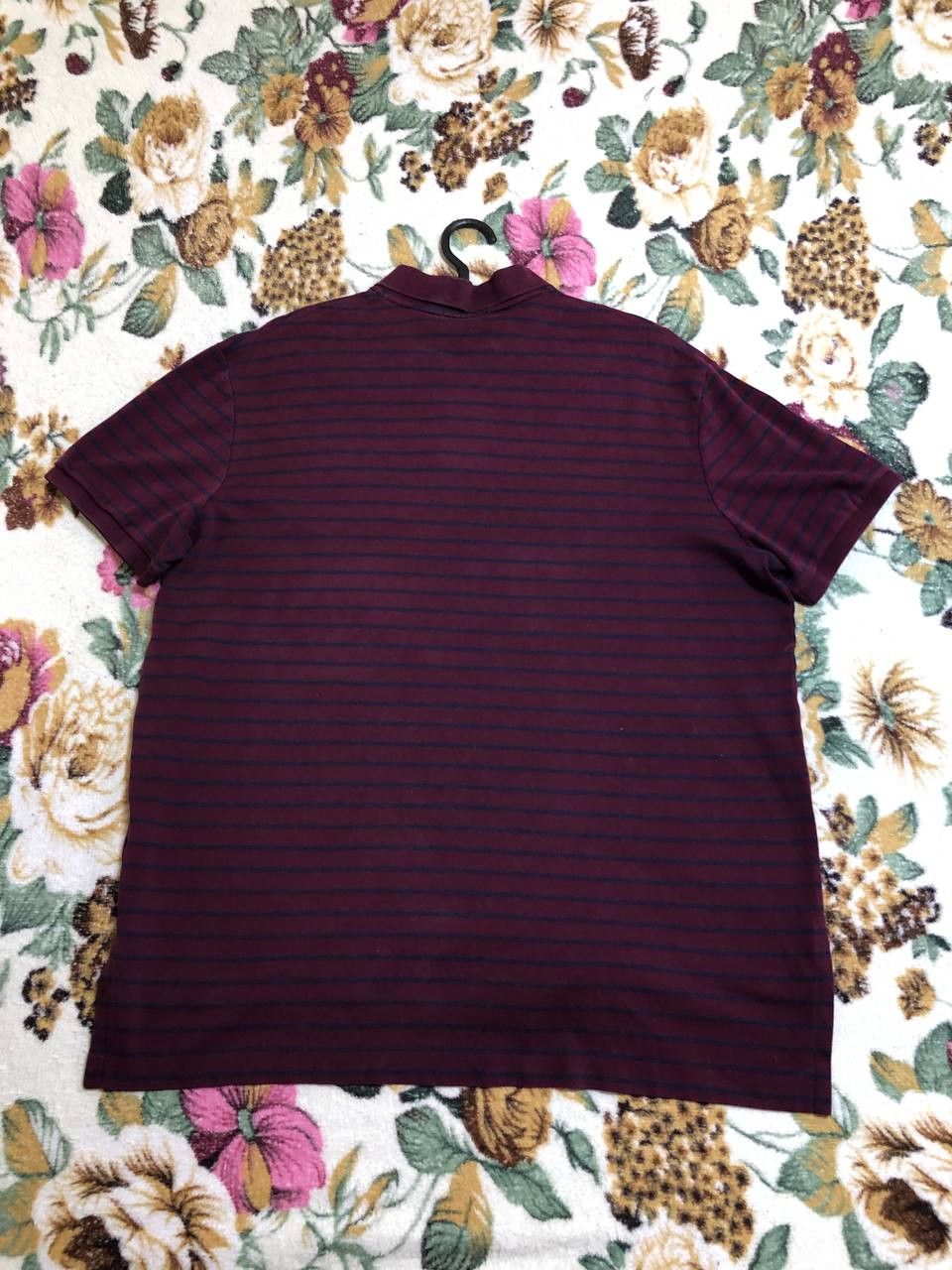 Polo Ralph Lauren Polo Ralph Lauren Polo Short Sleeve Shirt Burgundy Striped Size US XL / EU 56 / 4 - 1 Thumbnail
