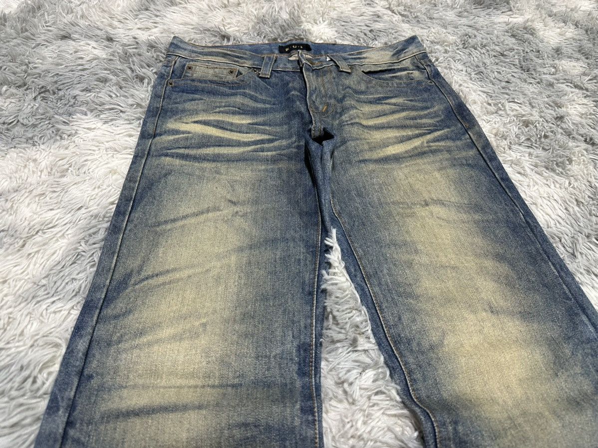 If Six Was Nine 🔥Sick Y2K K.U.I Mud Wash Flared Denim Goth Punk Size US 32 / EU 48 - 2 Thumbnail