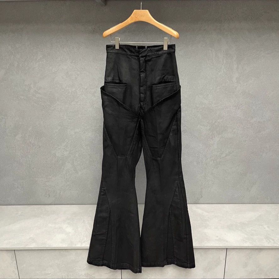 Rick Owens Rick Owens 24ss wax wide leg jeans -DMC Size US 32 / EU 48 - 1 Thumbnail