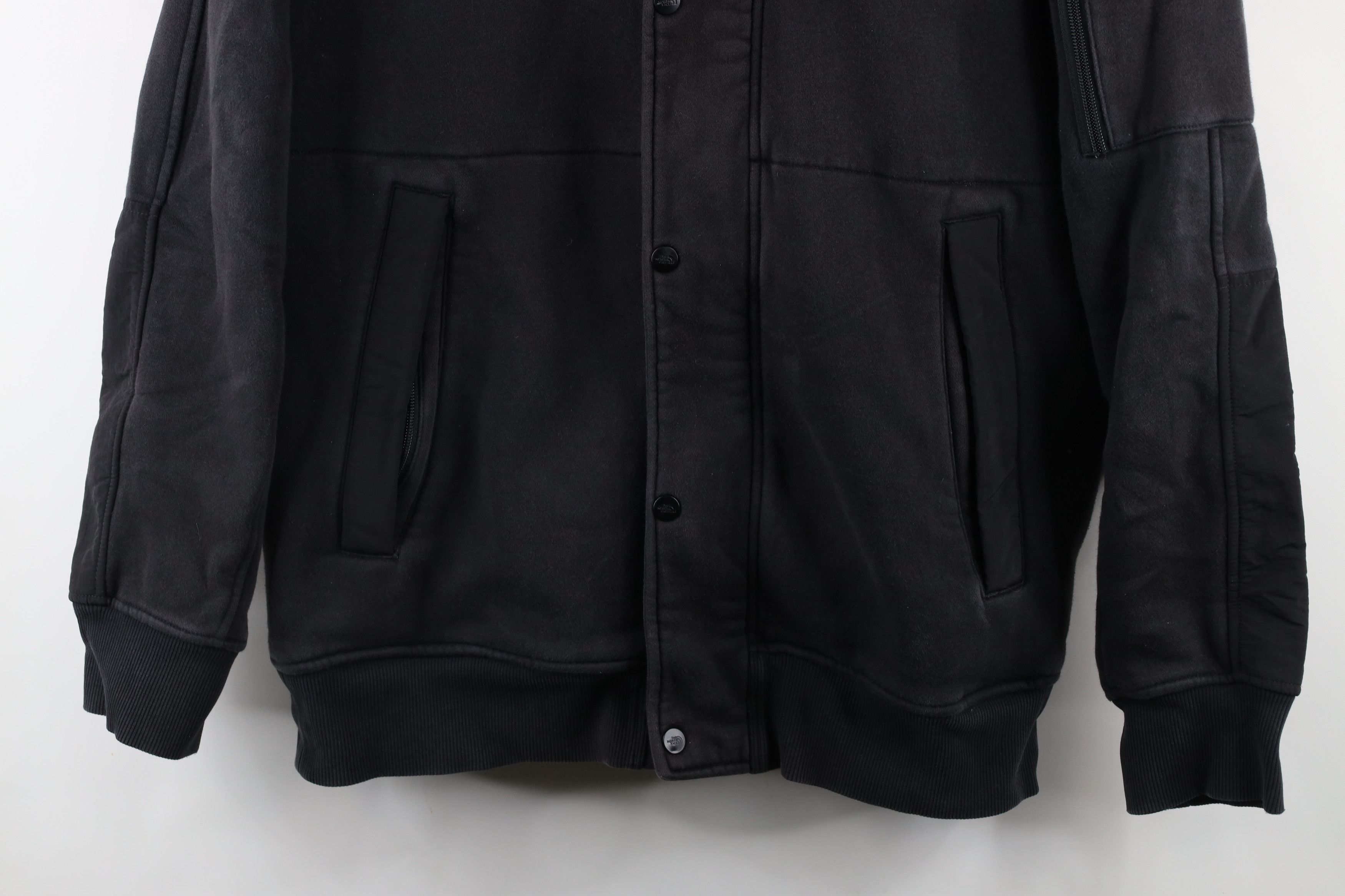 The North Face × Vintage The North Face Faded Highrail Fleece Hooded Jacket Black Size US M / EU 48-50 / 2 - 3 Thumbnail