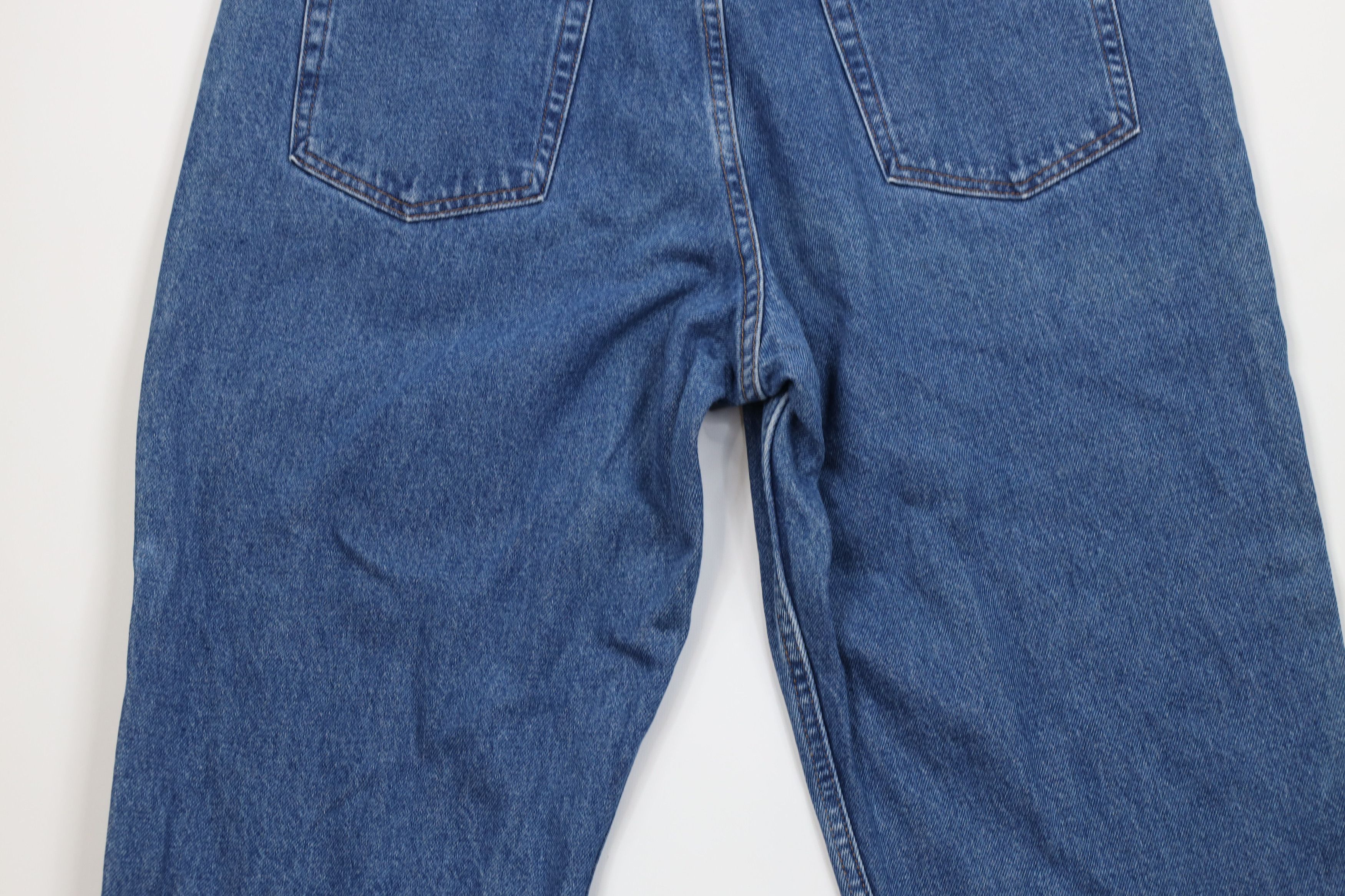 L.L. Bean Vintage LL Bean Waist Wide Leg Denim Jeans Blue Cotton Size US 38 / EU 54 - 13 Thumbnail