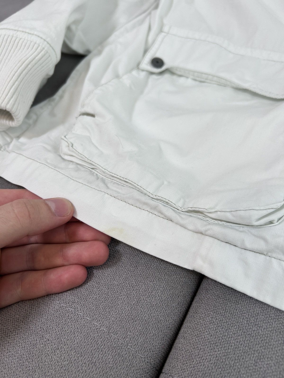 G-Star × Vintage G-STAR Raw Military Style Cargo Multi Pockets White Jacket Size US XL / EU 56 / 4 - 4 Thumbnail