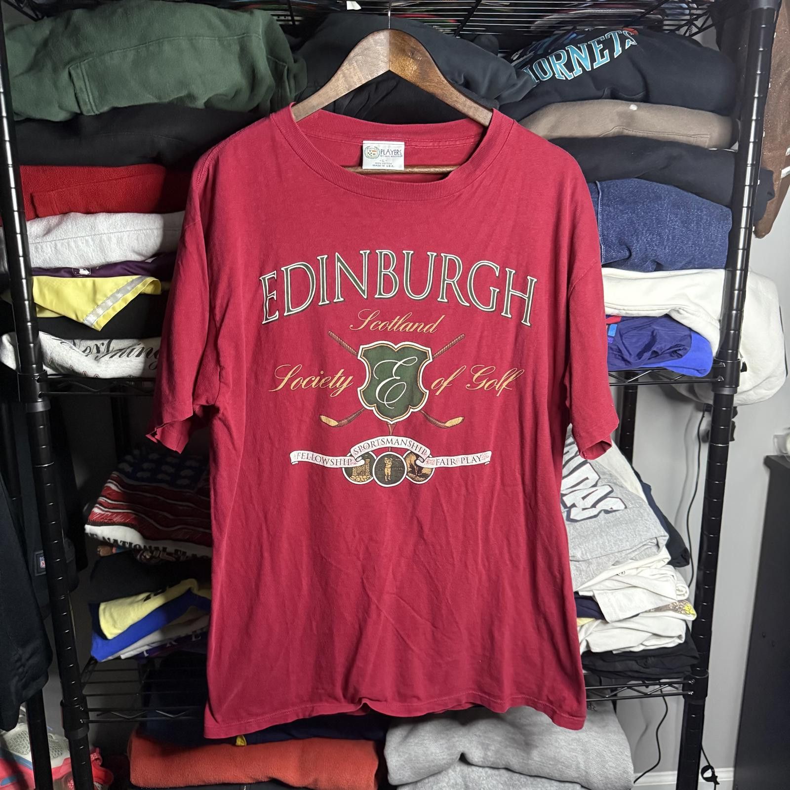Designer Vintage Edinburgh Golf Society T-Shirt Size US L / EU 52-54 / 3 - 1 Thumbnail