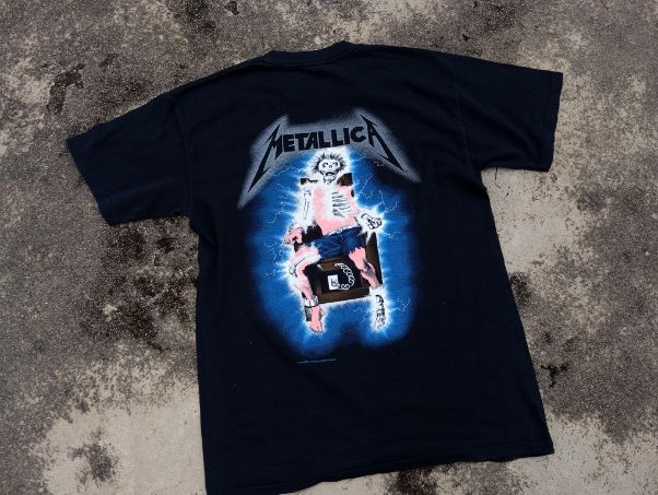 Metallica × Vintage 1994 Metallica Ride The Lightning ⚡ metal band tshirt 🎸 Size US M / EU 48-50 / 2 - 3 Thumbnail
