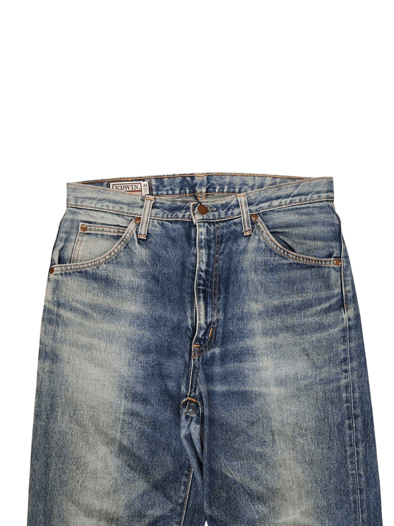 If Six Was Nine Loose Jeans Edwin Distress Faded Clawmark Denim Jeans Size US 32 / EU 48 - 3 Thumbnail
