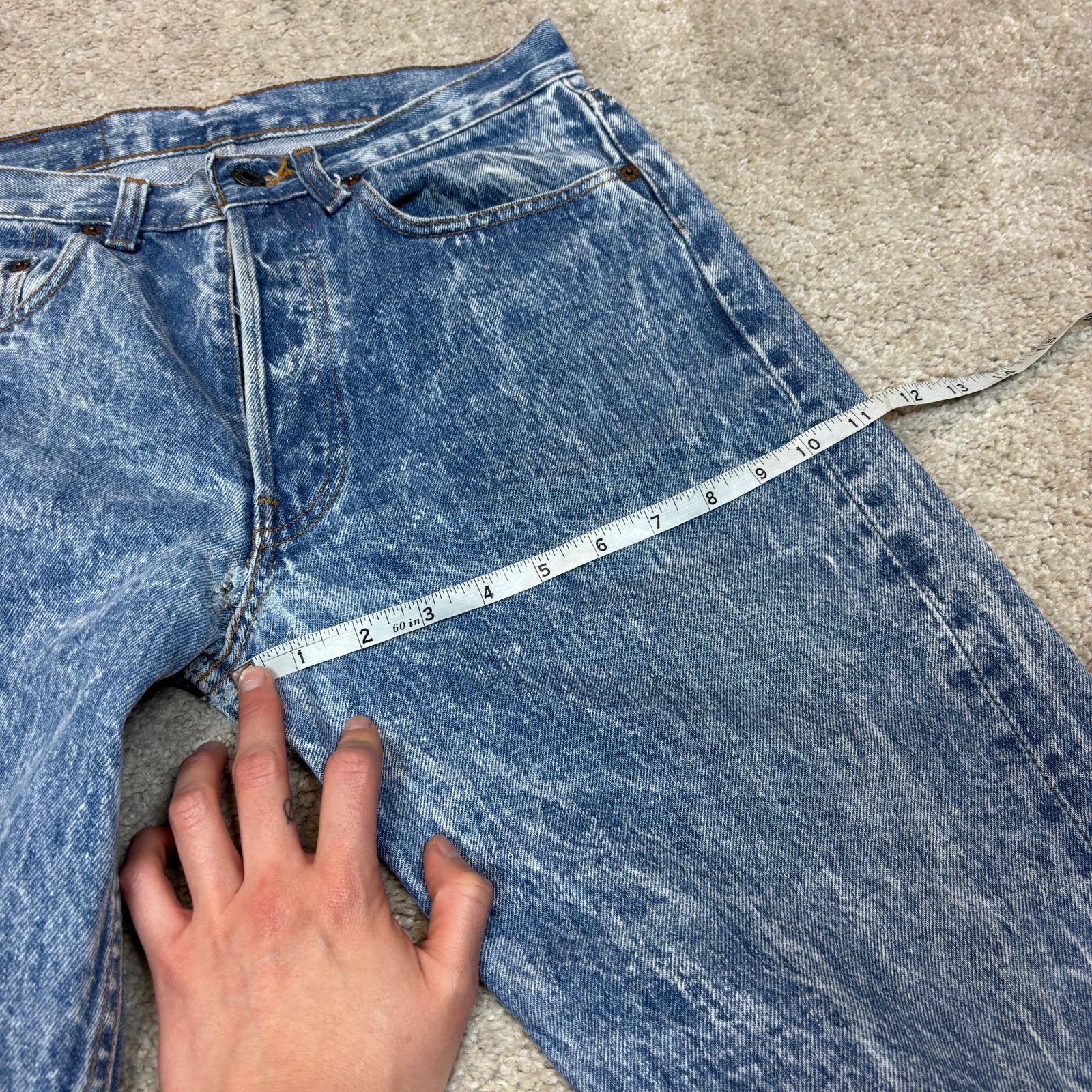 Levi's Vintage 80s Levi's 501 XX Straight Leg Jeans 31x32 (30x31) Size US 30 / EU 46 - 7 Thumbnail