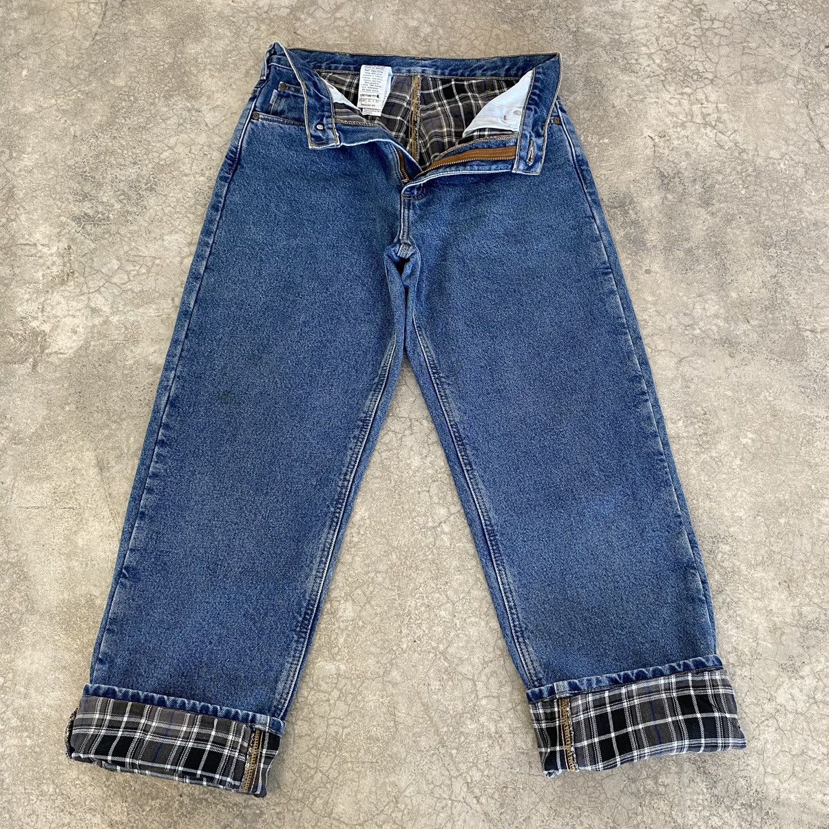 Carhartt Vintage Carhartt Blanket Lined Relaxed Fit Denim Jeans Size US 31 - 3 Thumbnail