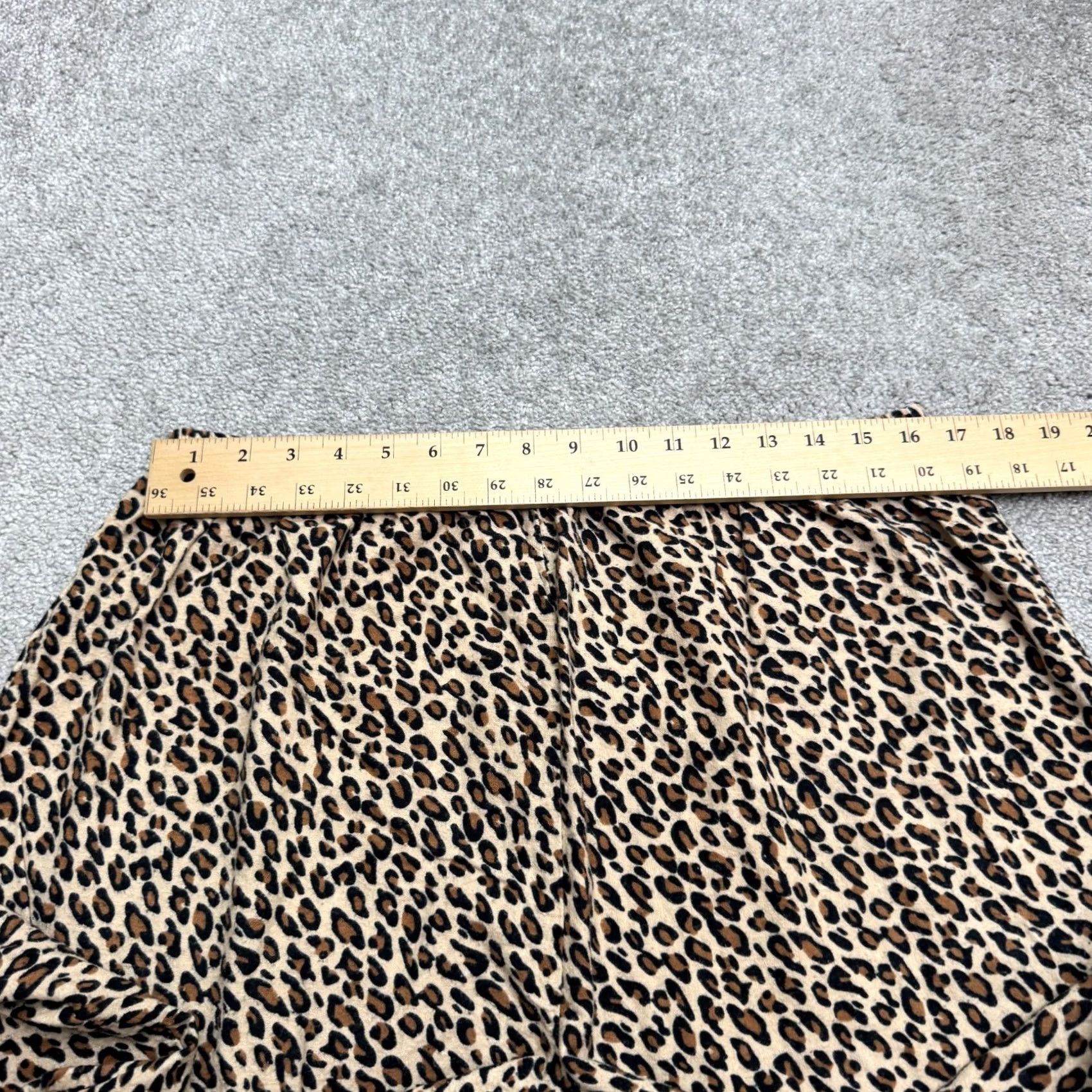 Vintage Gilligan & O'Malley Leopard Print Pajama Pants Womens Plus 1X Brown Sleep Lounge Pant Size 40" / US 18 - 7 Thumbnail