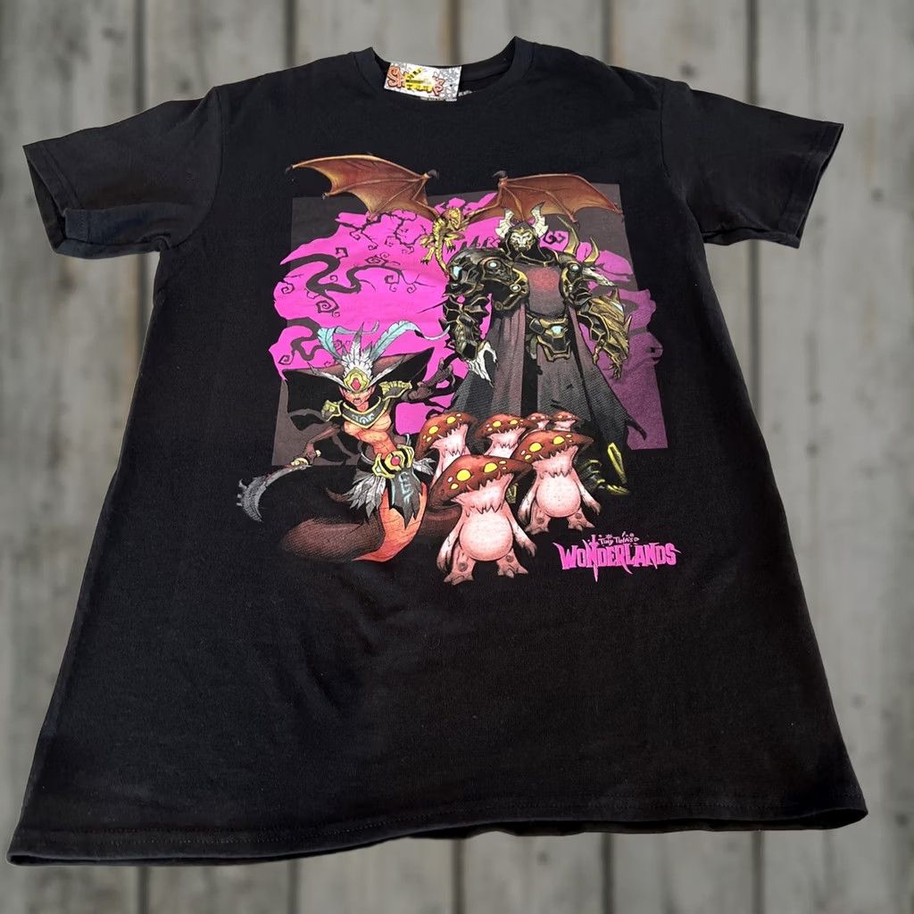 Vintage Wonderlands Tiny Tina’s Men’s Small Black Graphic T Shirt Fantasy Mushrooms NWT Size US S / EU 44-46 / 1 - 1 Thumbnail