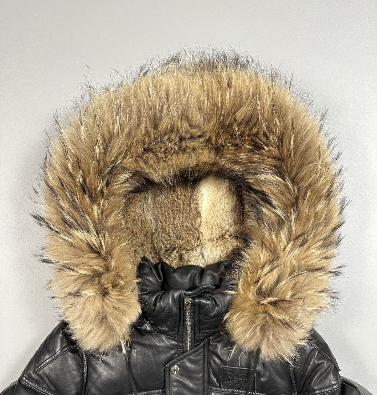 Dsquared2 F/W2008 Dsquared2 Leather Hooded Fur Bomber Down Jacket Size M / US 6-8 / IT 42-44 - 8 Thumbnail