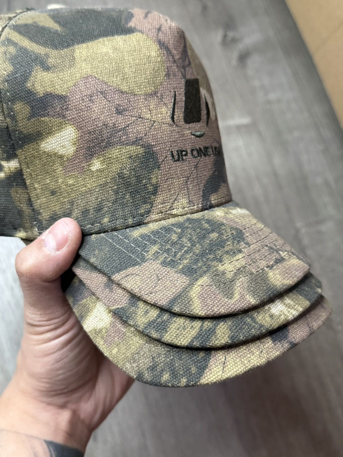 Other Real Tree Camo Triple Brim Snapback Hat Size ONE SIZE - 2 Thumbnail