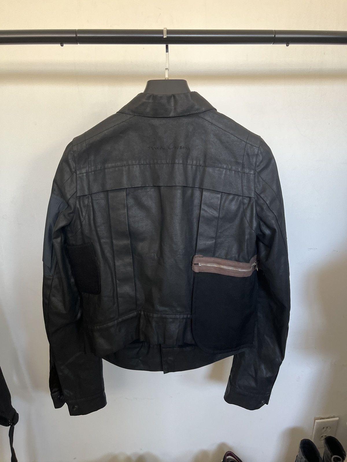 Rick Owens SS03 Rick Owens ‘Suckerball’ waxed denim cargo jacket Size US S / EU 44-46 / 1 - 2 Thumbnail