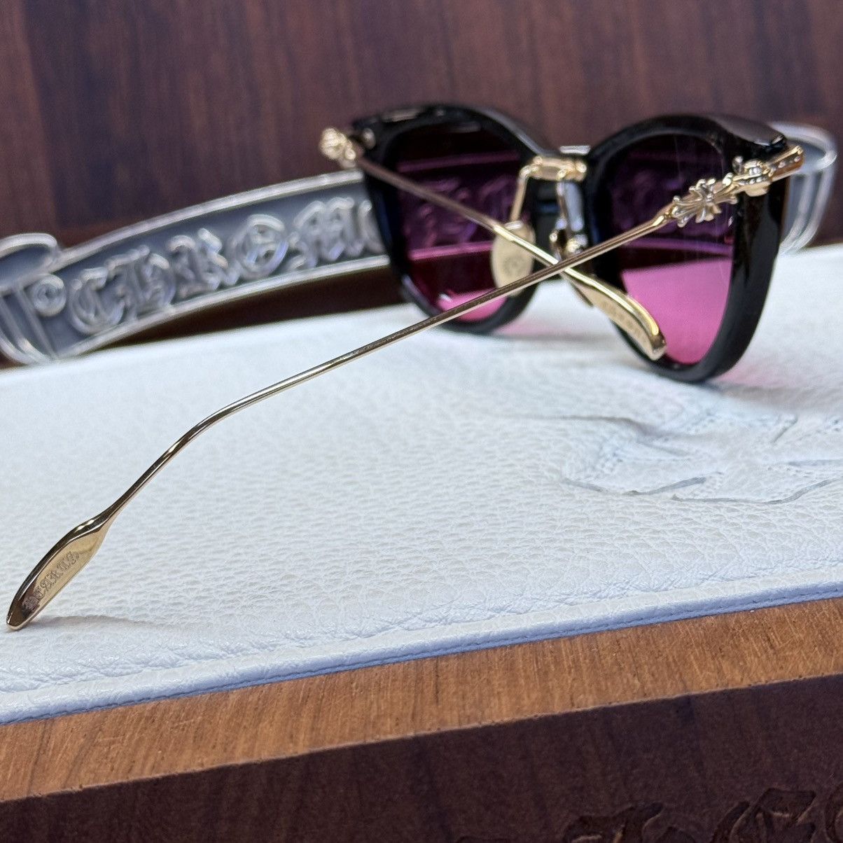 Chrome Hearts Chrome Hearts NEW LOVER 1/1 ‘Eroticism’ Sunglasses Size ONE SIZE - 8 Thumbnail