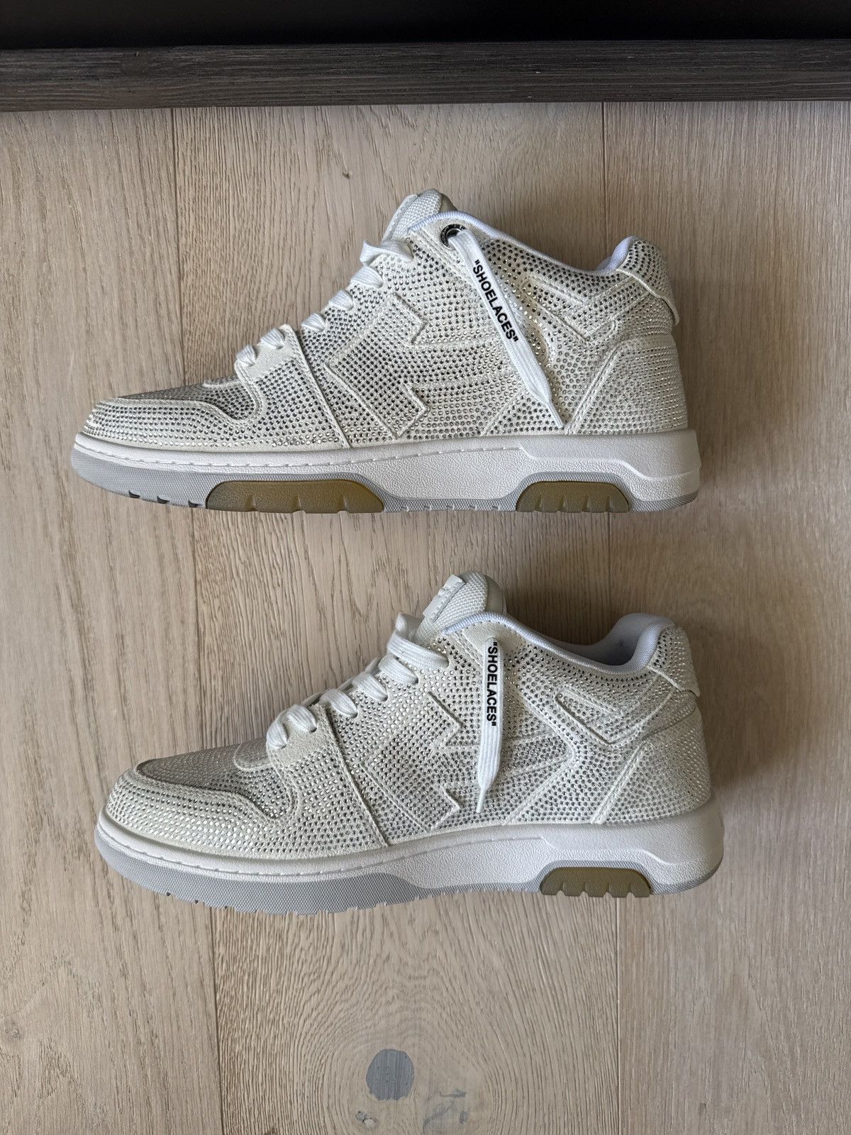 Off-White Off-White Out Of Office Crystal Embellished Sneaker Size US 11 / EU 44 - 5 Thumbnail