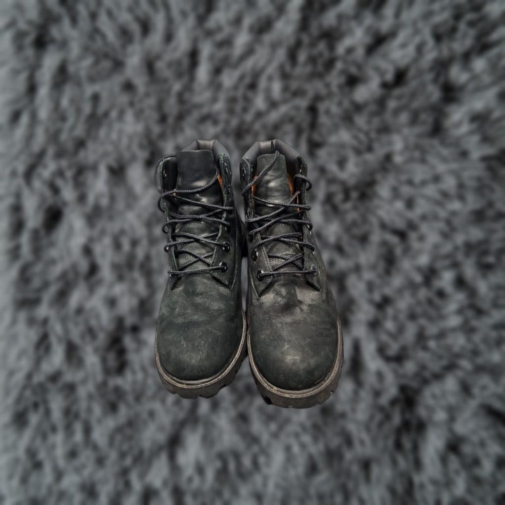 TIMBERLAND 6-Inch Waterproof Leather Boots Size Black Mens