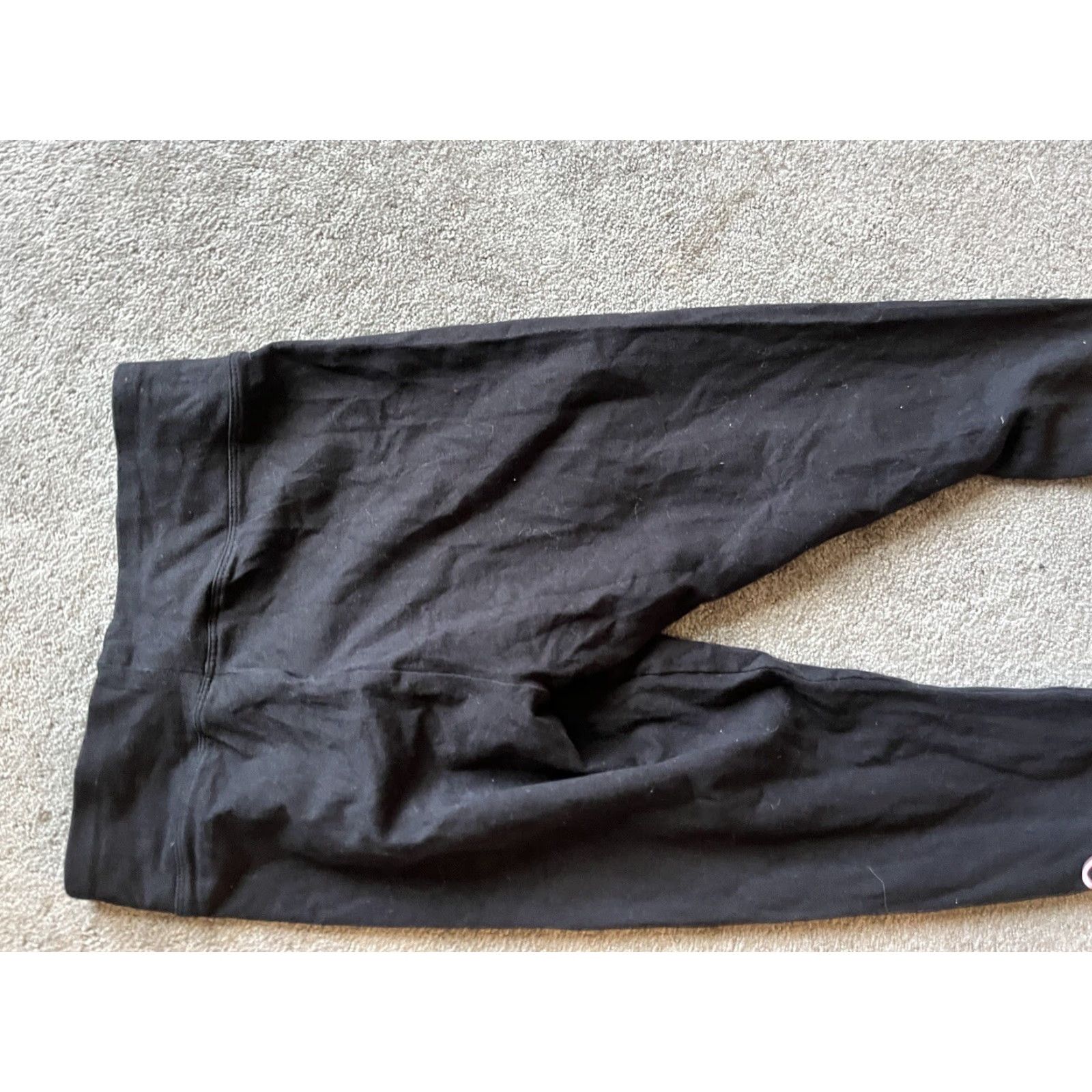 Fila VINTAGE FILA Women’s Athletic Leggings Small Black Striped Workout Activewear Skinny Stretch Size 28" / US 6 / IT 42 - 4 Thumbnail