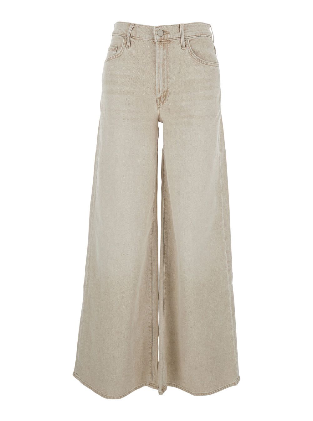 MOTHER Beige 'The Undercover Sneak' Five-Pocket Denim Jeans for Women Size 25" / US 0 / IT 36 - 1 Thumbnail