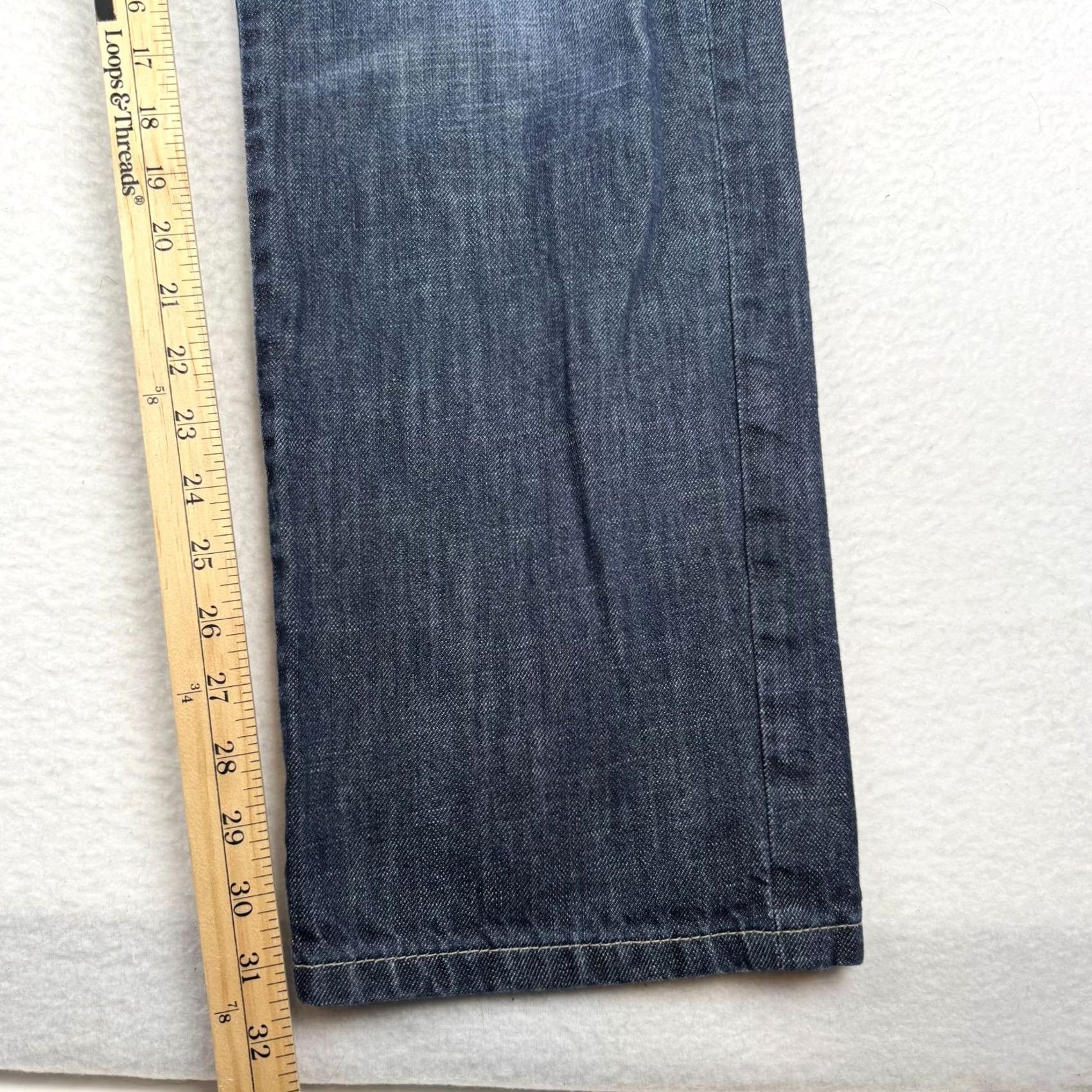 Ecko Unltd. VINTAGE Ecko Unltd. Jeans Denim Straight 36x32 Distressed Hip Hop Men Wide 5-Pocket blue Medium Rise Mens Size US 36 / EU 52 - 7 Thumbnail