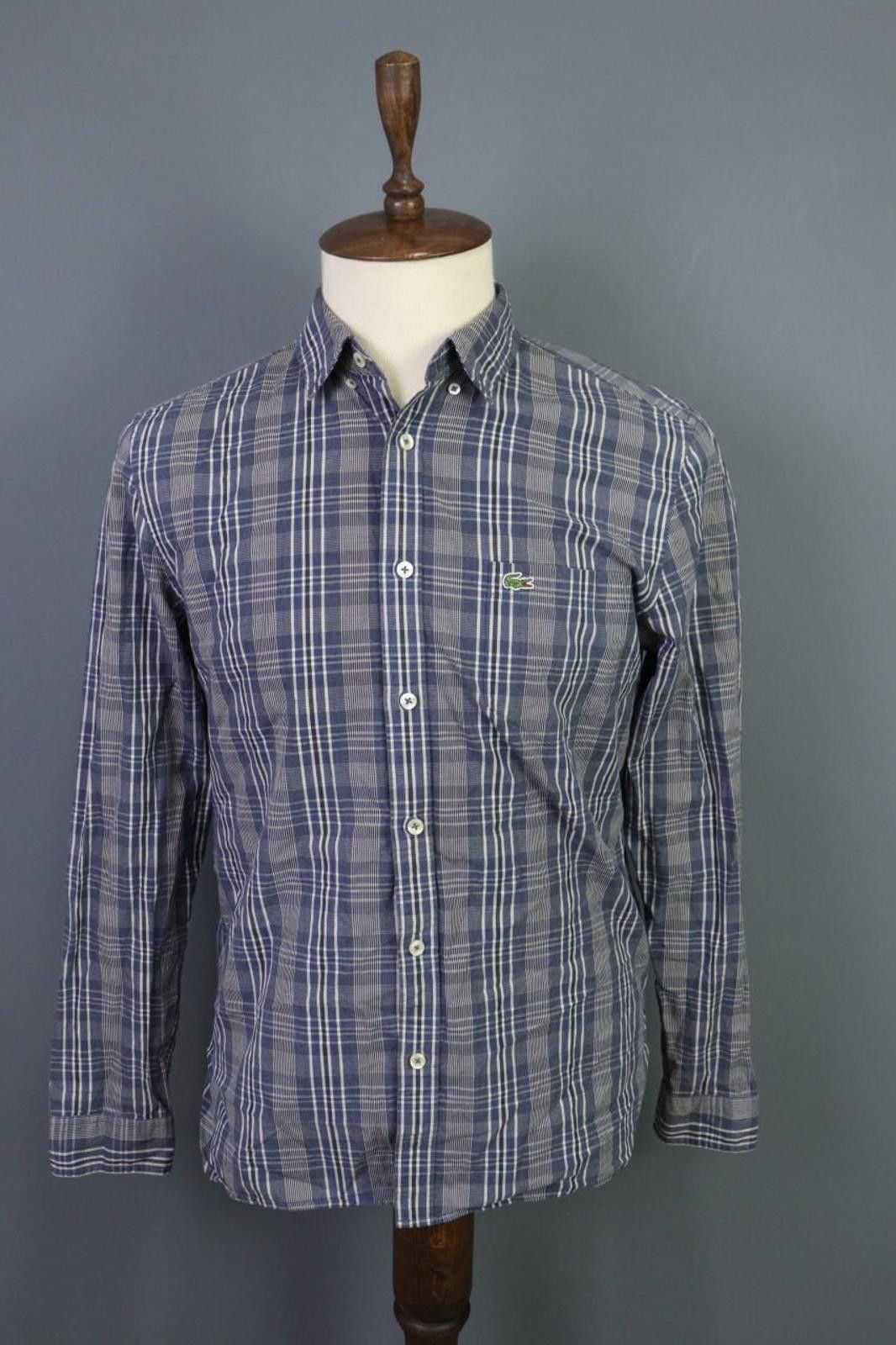 Lacoste Lacoste Regular Fit Multicolor Check Shirt Size M/L Size US M / EU 48-50 / 2 - 1 Thumbnail