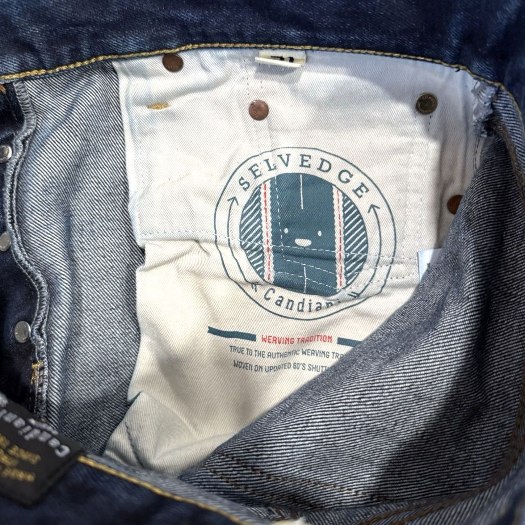 Vintage COF Studio Jeans 32 Blue Dark Wash Minimalist Workwear Slim Denim Cotton 5-Pocket USA Western Mens Jeans Size US 32 / EU 48 - 7 Thumbnail