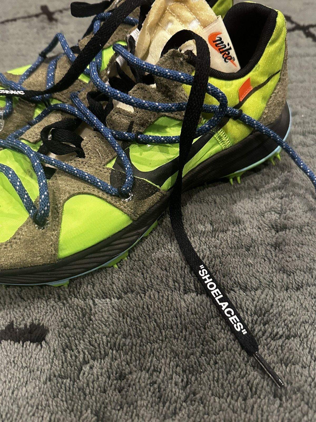 Nike × Off-White OFF-White x Nike Zoom Terra Kiger 5 Green Size US 10 / EU 43 - 2 Thumbnail