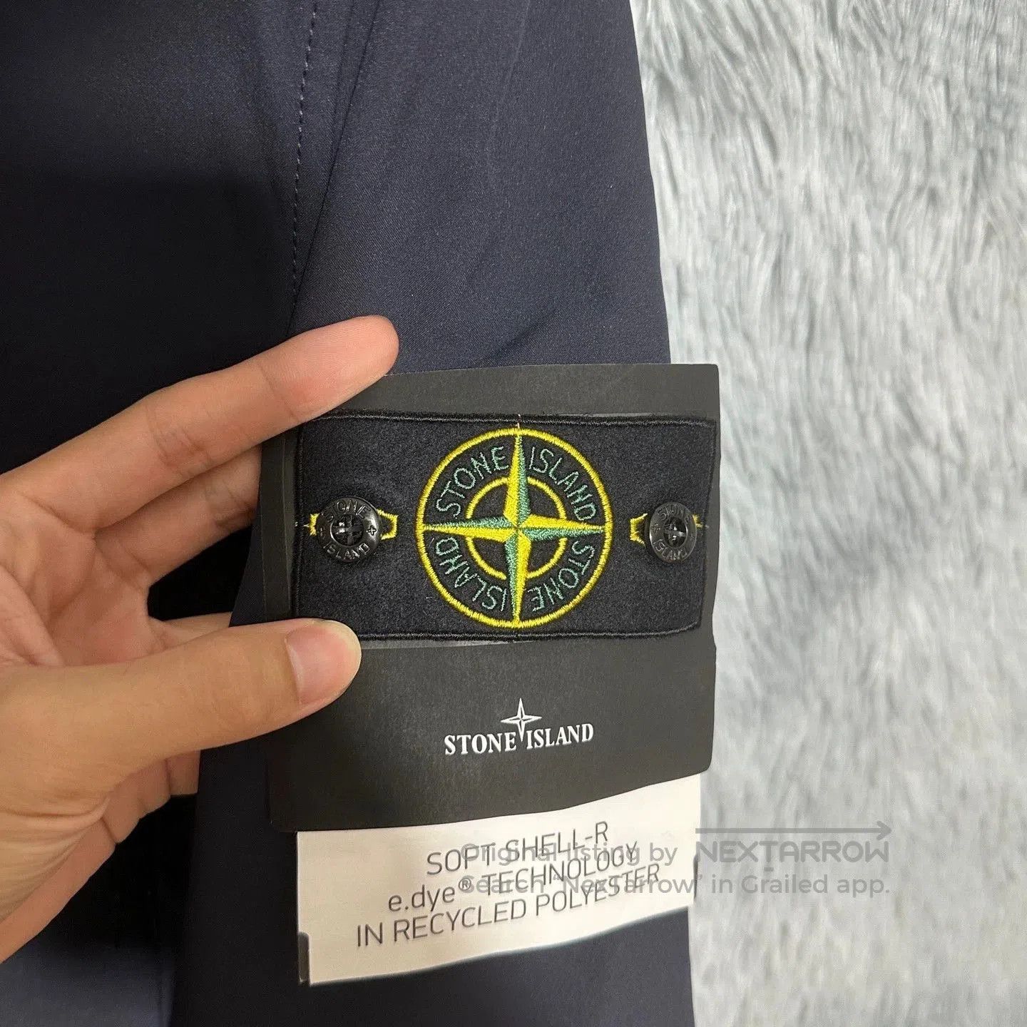 Stone Island stone island soft shell hooded jacket navy black. Size US M / EU 48-50 / 2 - 4 Thumbnail