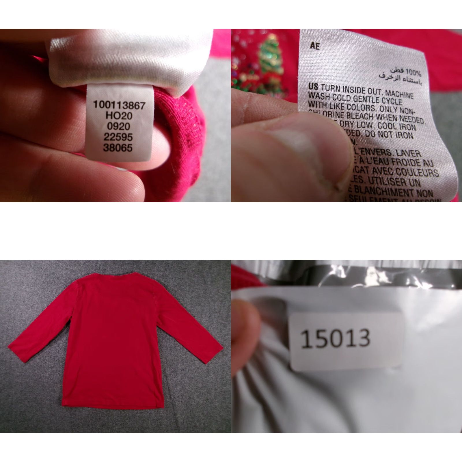 Vintage Karen Scott Shirt Womens M Red Christmas Bicycle Sequin Embellished Long Sleeve Size M / US 6-8 / IT 42-44 - 8 Thumbnail