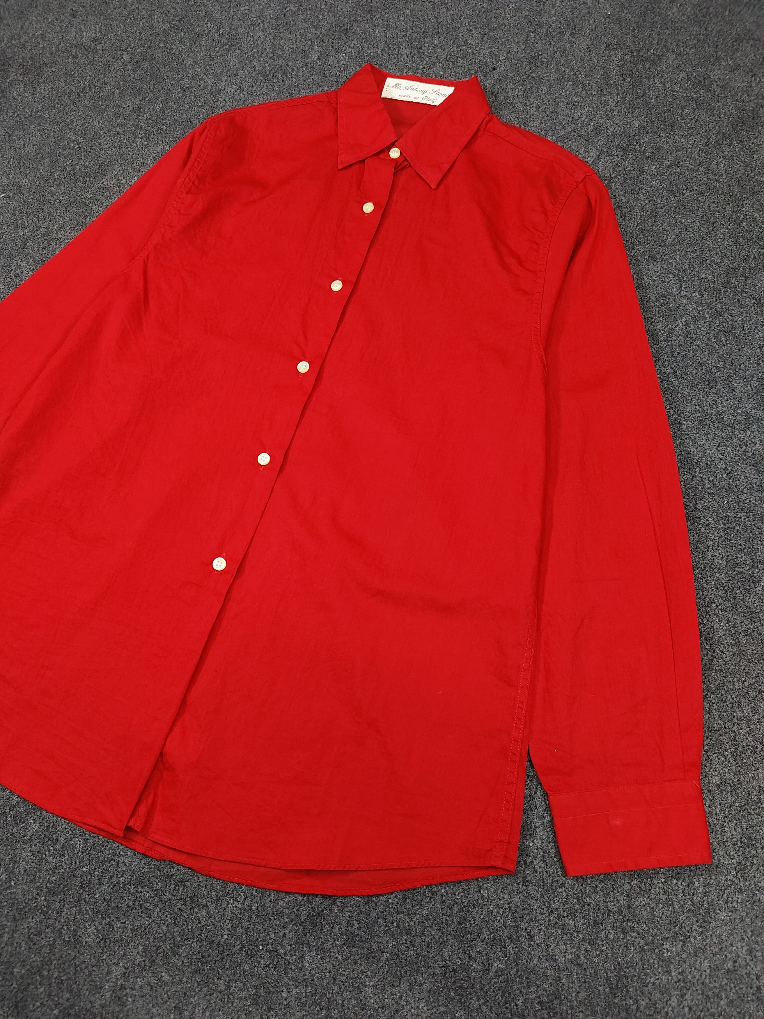 Marc Anthony 80s MC. Antony 🇮🇹 Florence Tailored Bold Classic Shirt Size M / US 6-8 / IT 42-44 - 5 Thumbnail