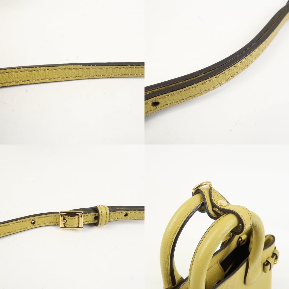 Burberry Burberry Banner Mini Leather Shoulder Bag Yellow Size ONE SIZE - 4 Thumbnail